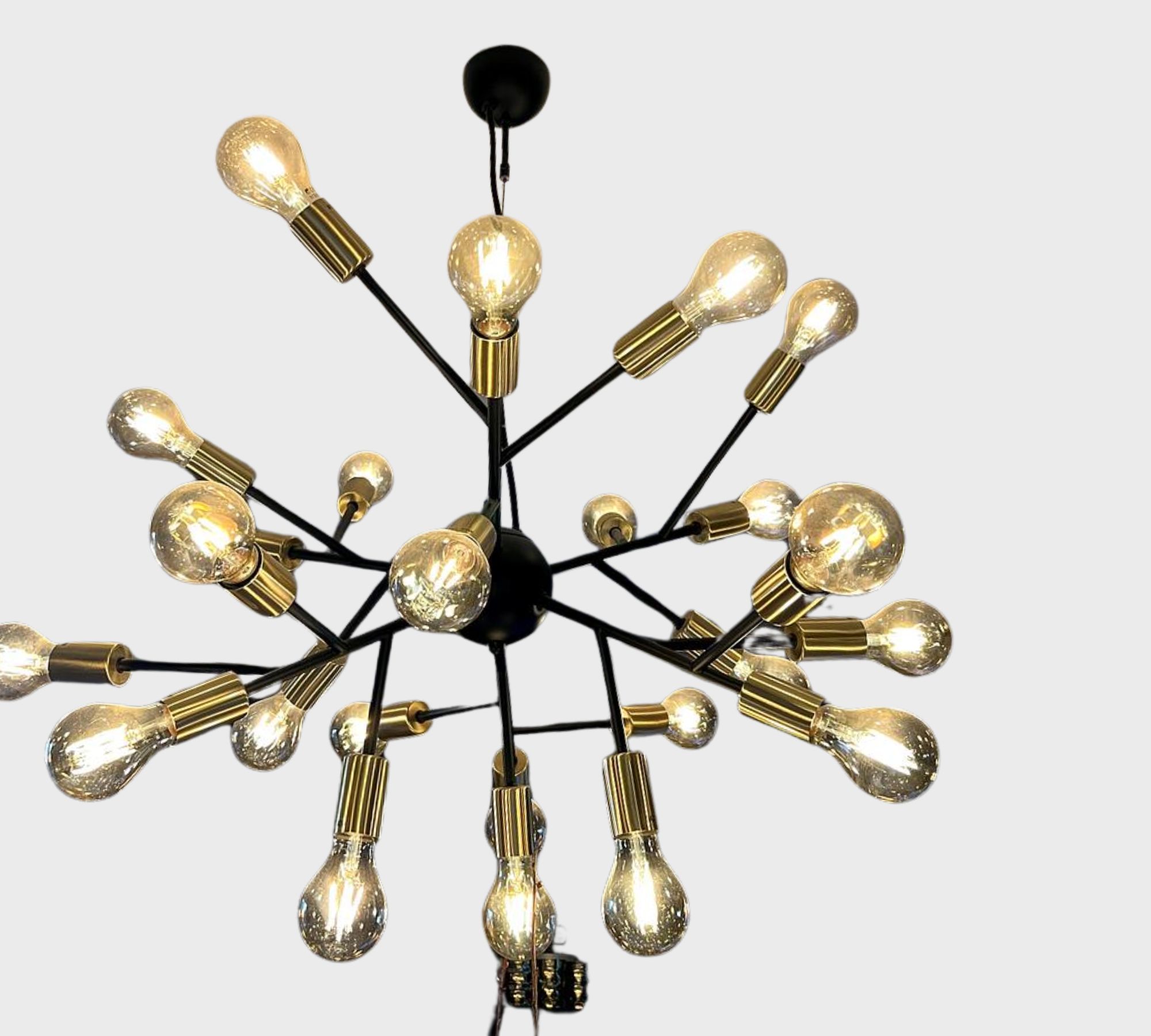 Pendant lamp Stainless steel Black Gold