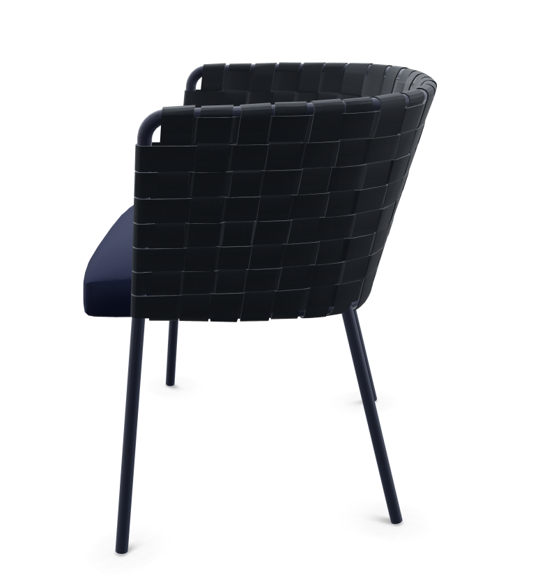 Marina SO0286 Sessel Aluminium Blau