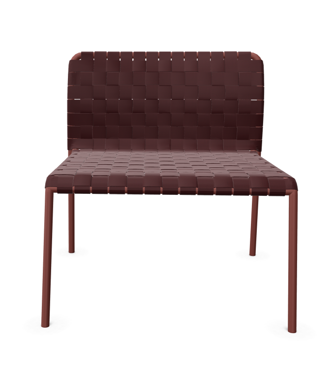 Costa BU0278 Stuhl Aluminium Pulverbeschichtet Rot