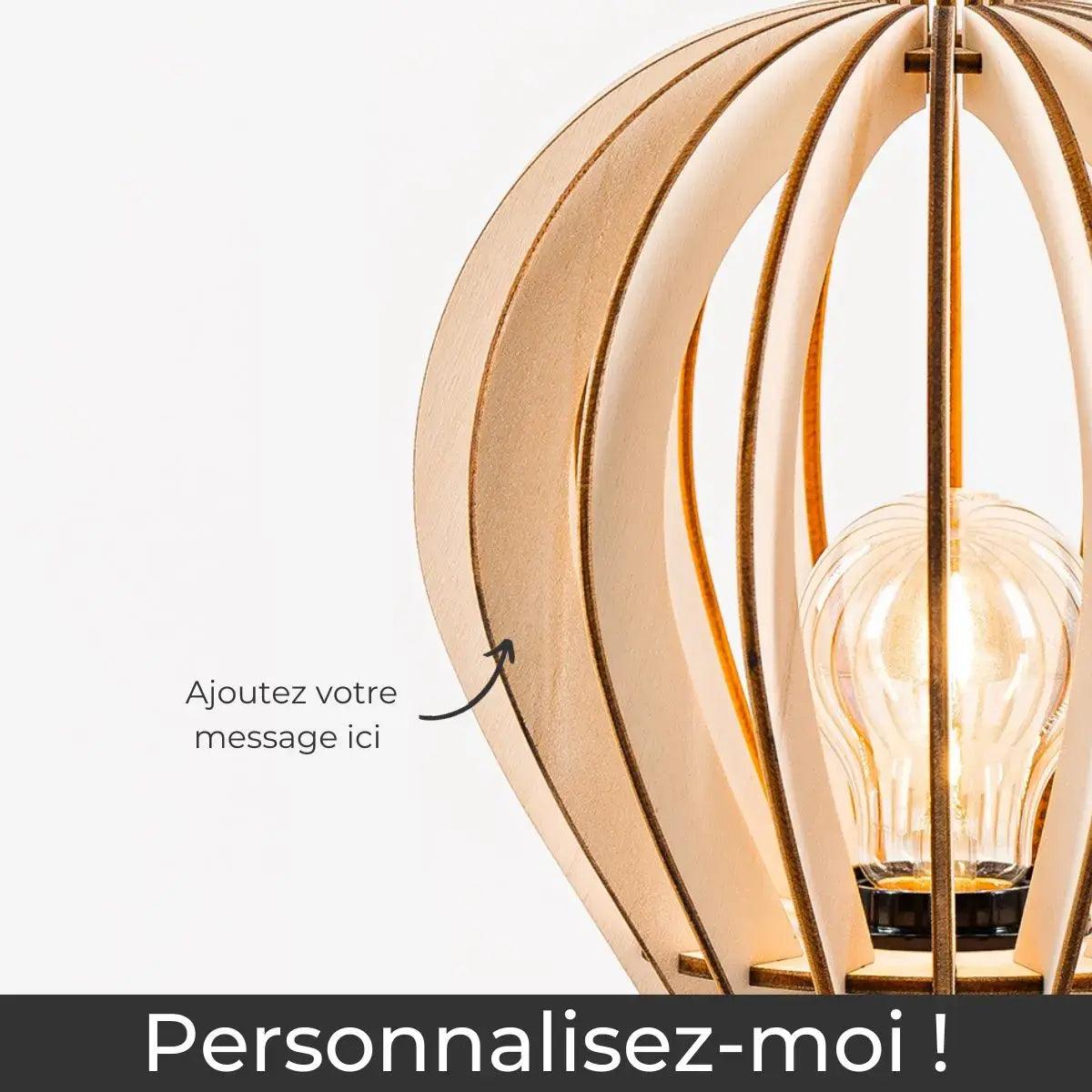 Archimède Baladeuse Table Lamp Wood