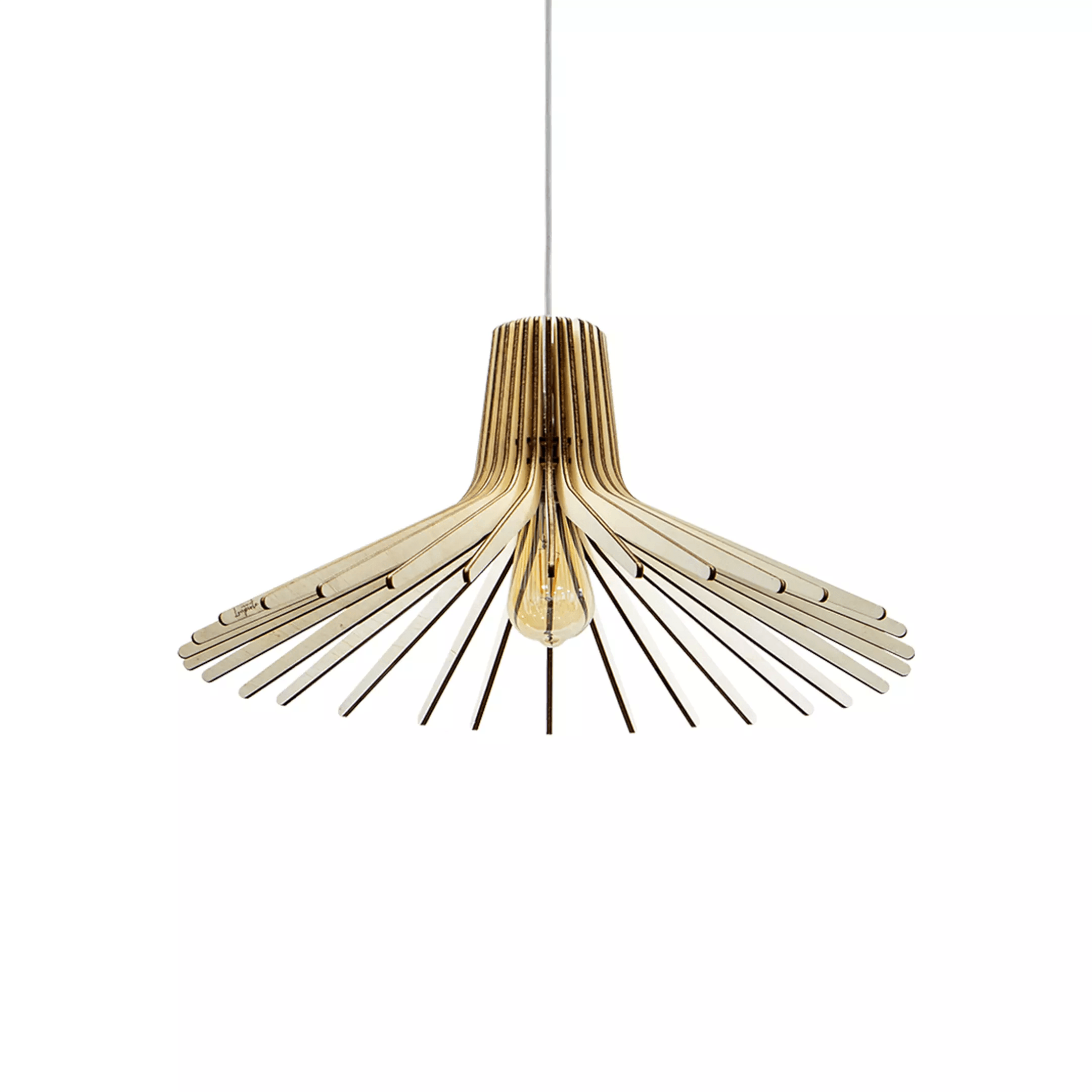 Azur Pendelleuchte Holz 54cm