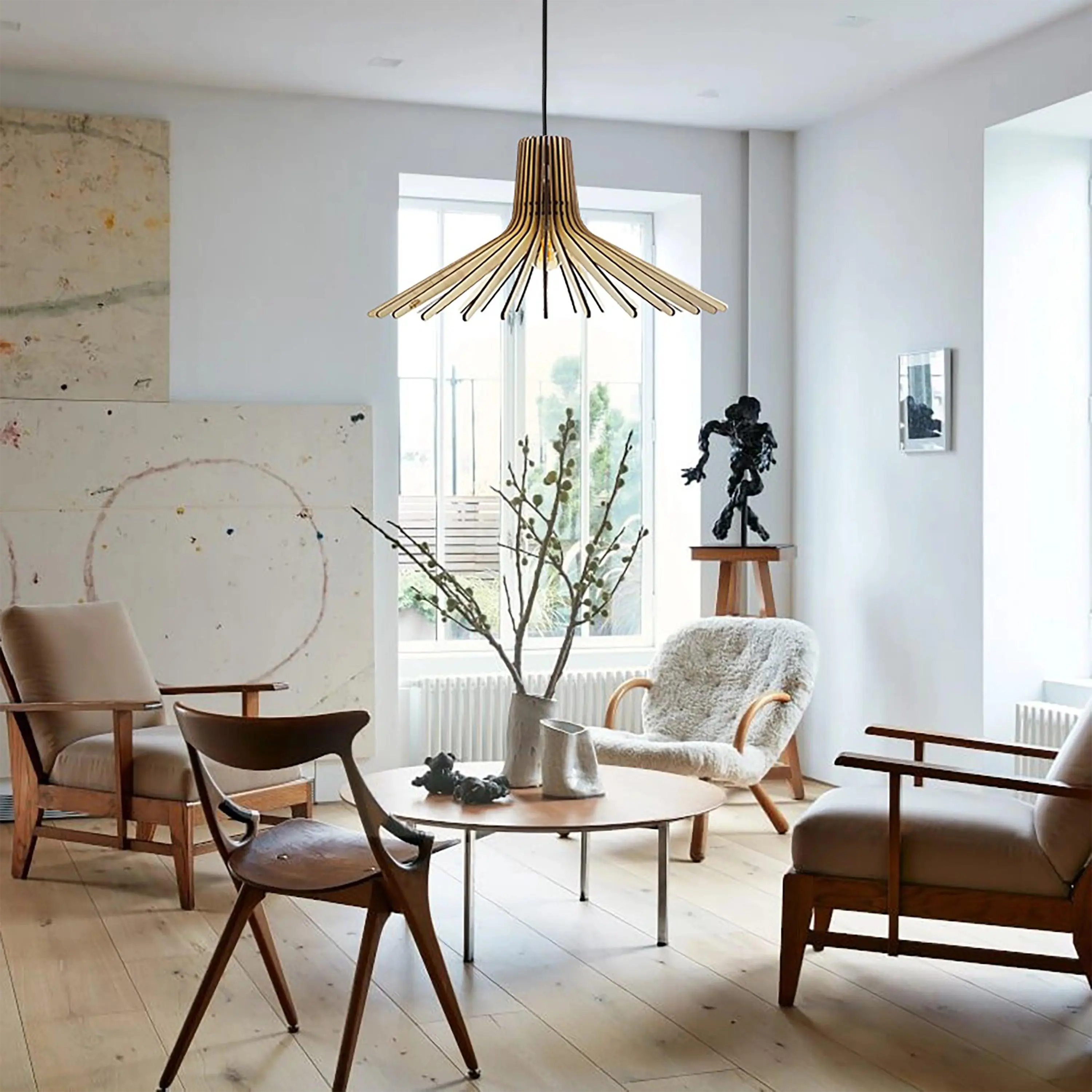 Azur Pendant Lamp Wood 54cm