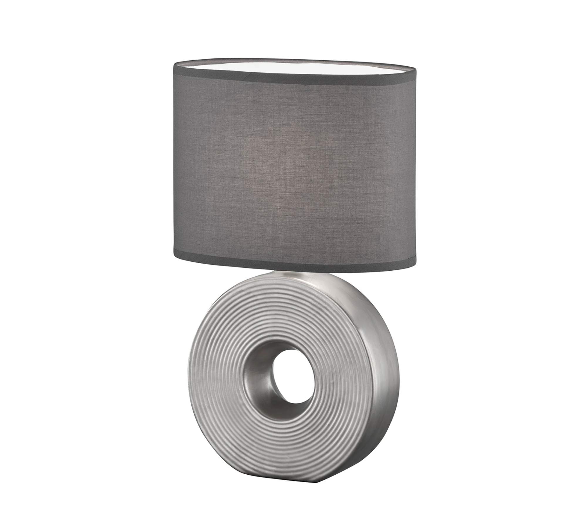 Table lamp 1-light mixed fabric ceramic