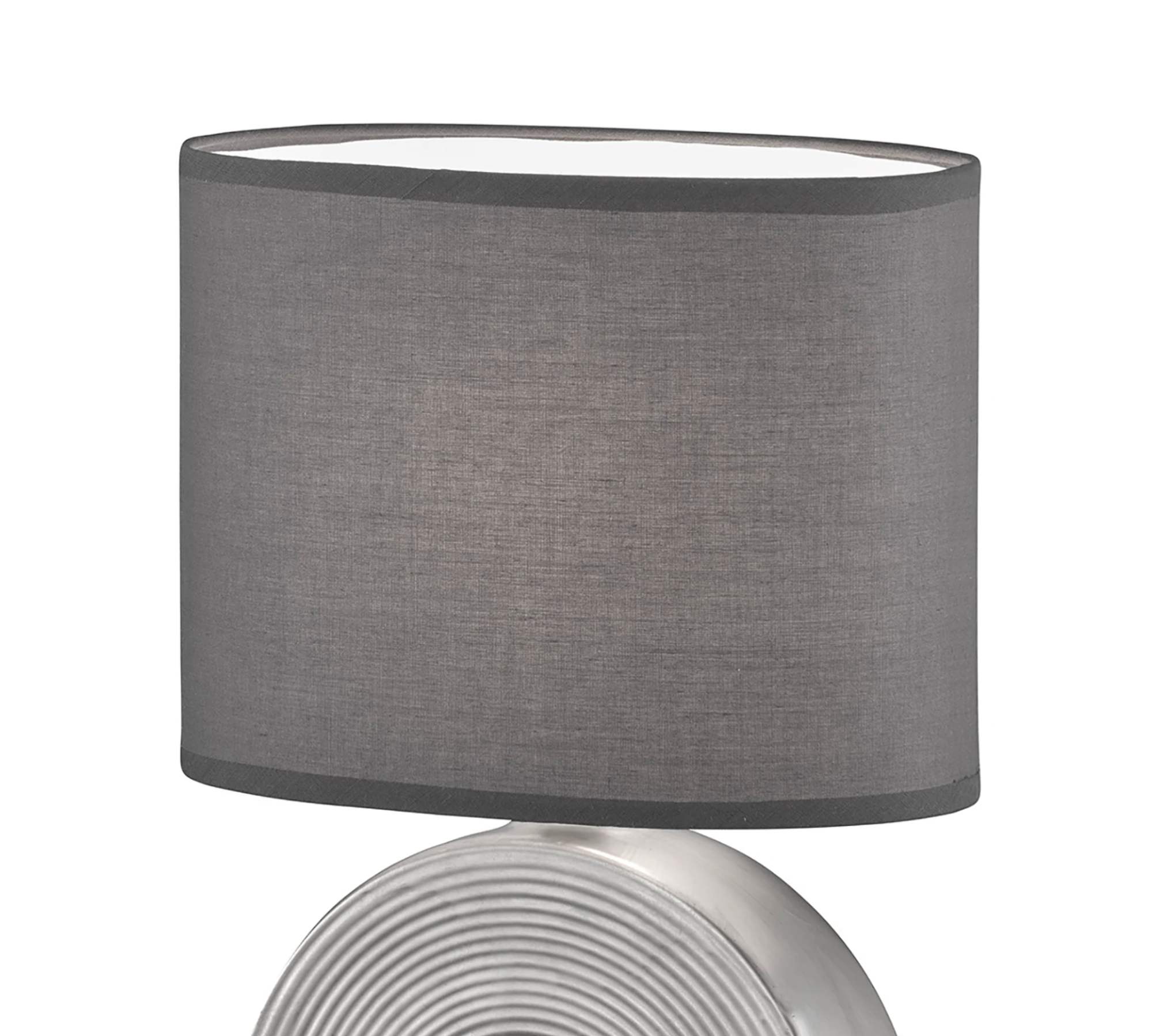 Table lamp 1-light mixed fabric ceramic