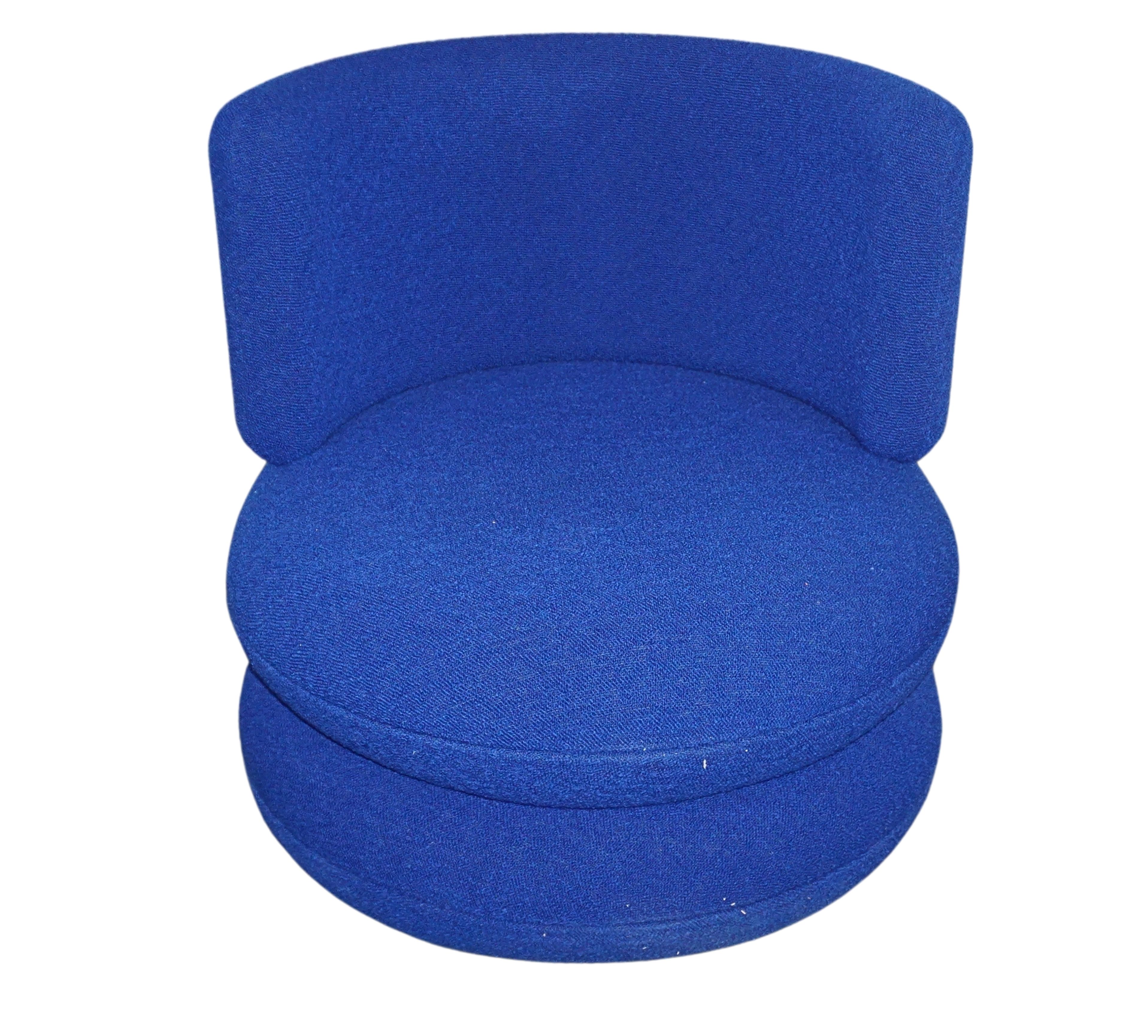 Verner Panton Easy Chair Dedar Karandash 006 Blue