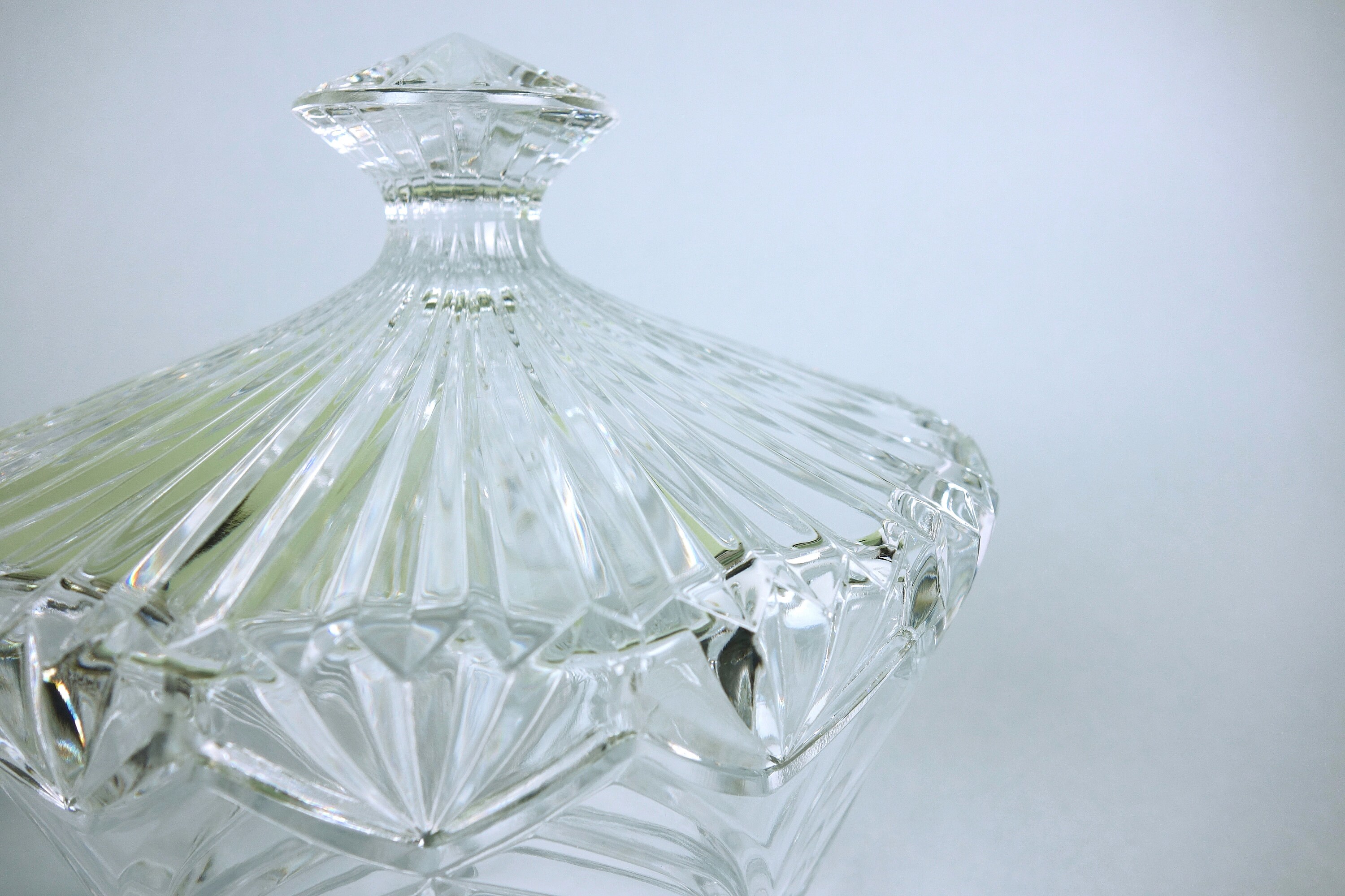 Vintage Bonbonniere Kristall Glas 1980er Jahre