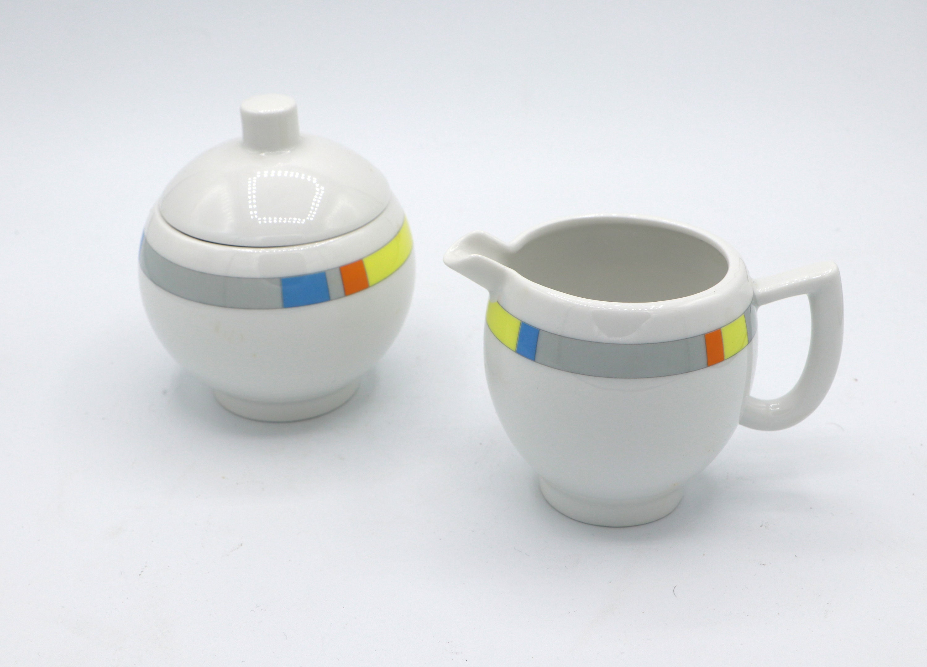 Vintage City Kaffee Set Porzellan 1980er Jahre