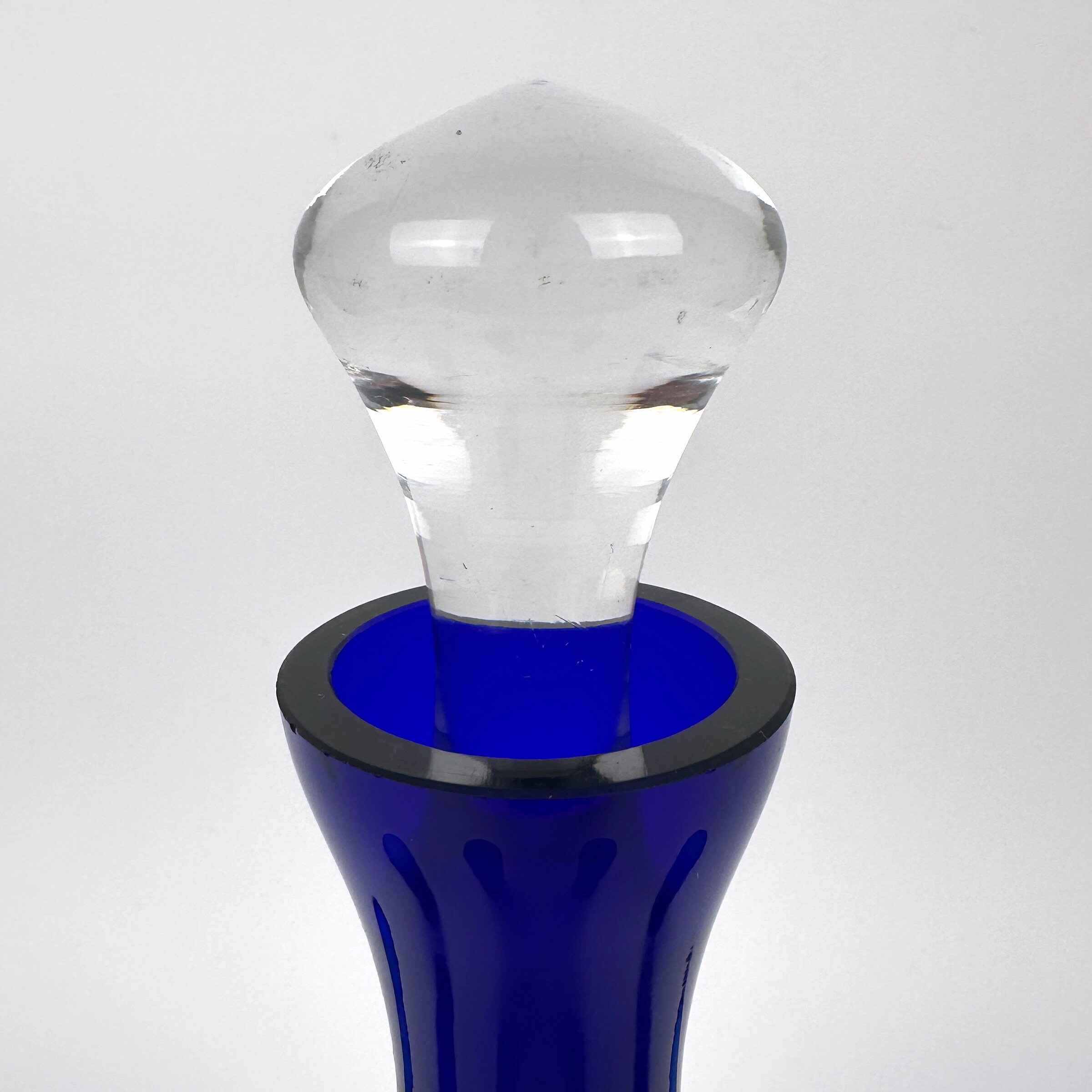 Decanter & Shot glasses Glass Cobalt blue