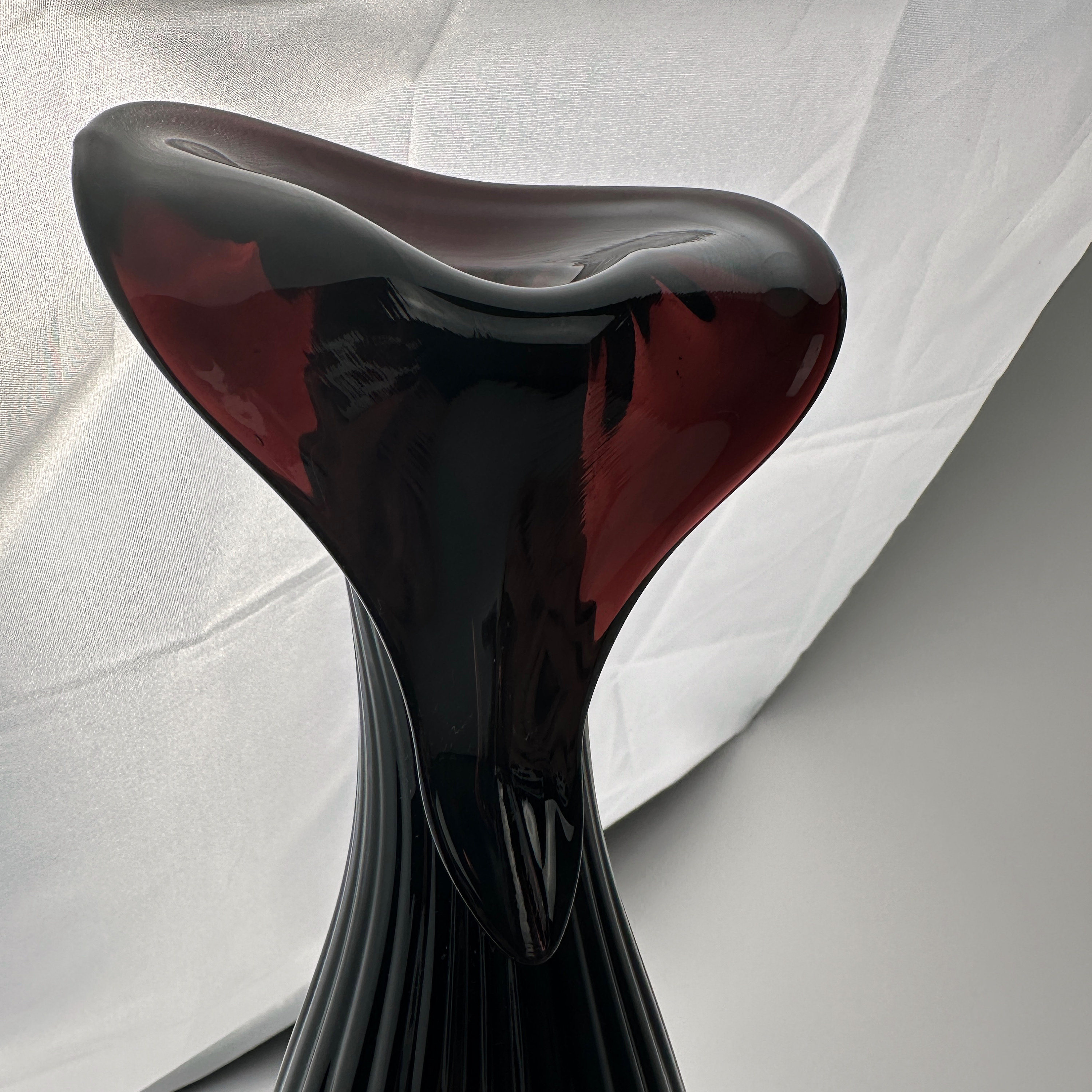 Art Nouveau Flower Vase Black 1900s