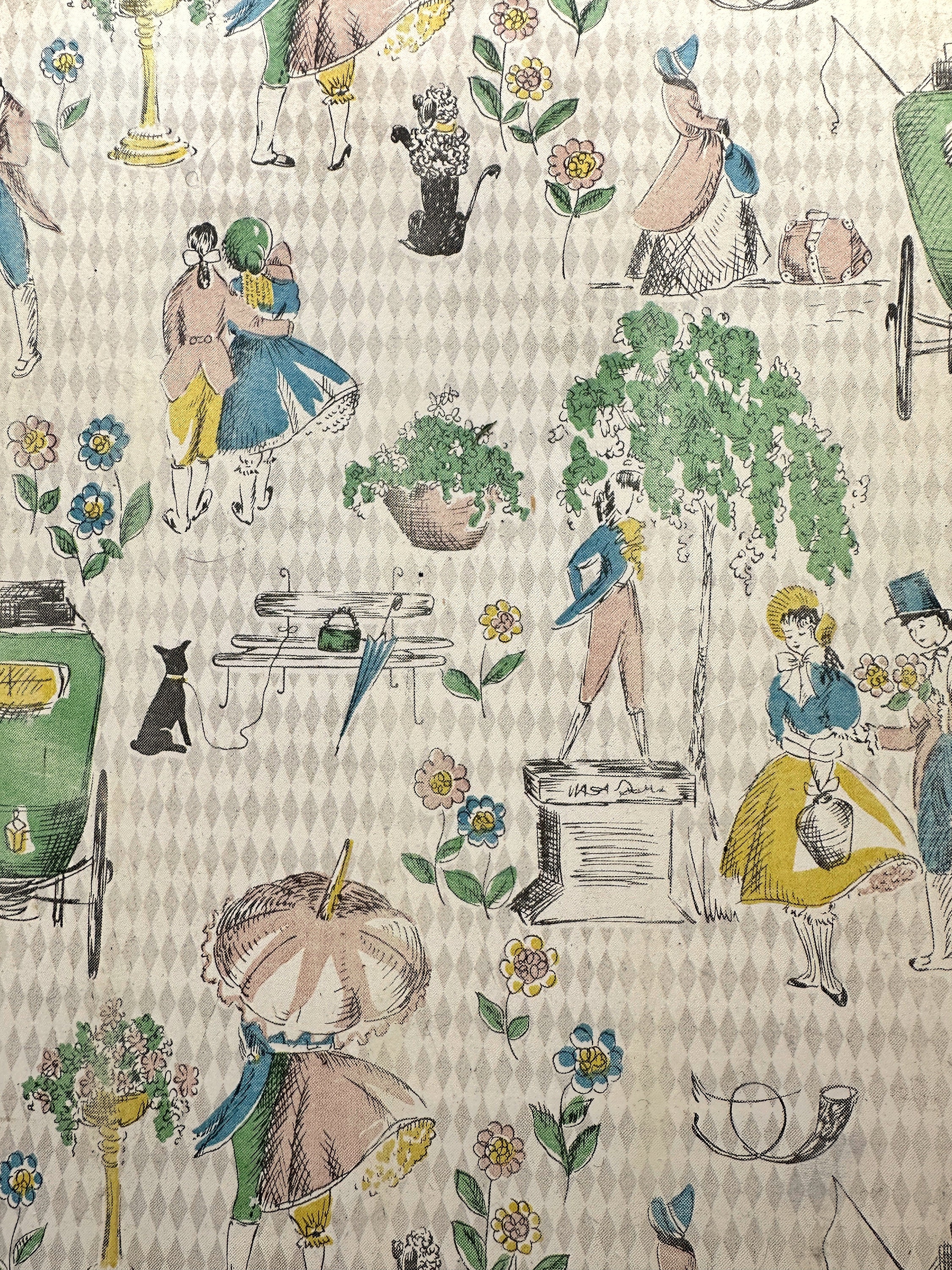 Tray with handles 1950s