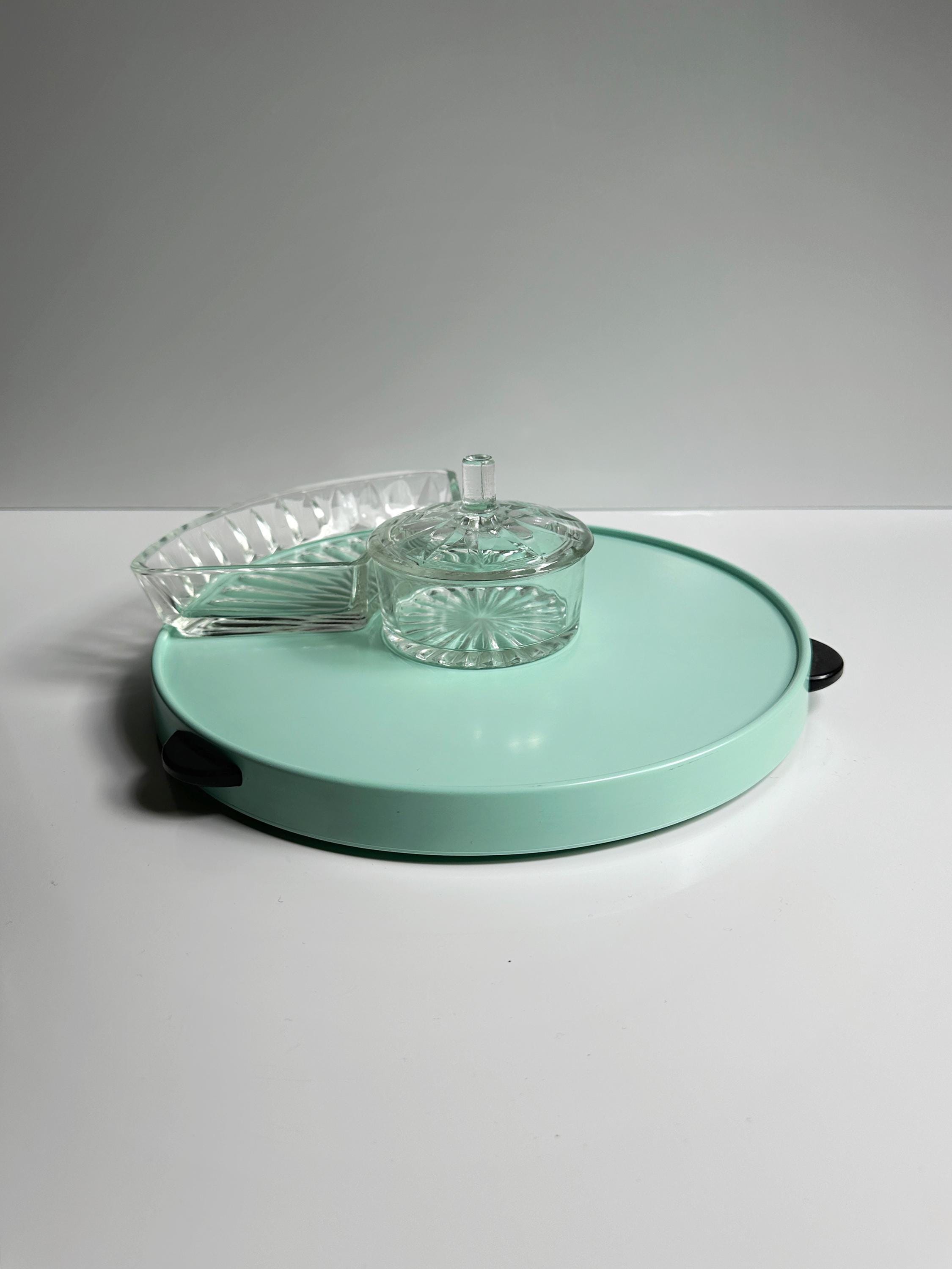 Vintage Cabaret Turntable with Bowls 1950s