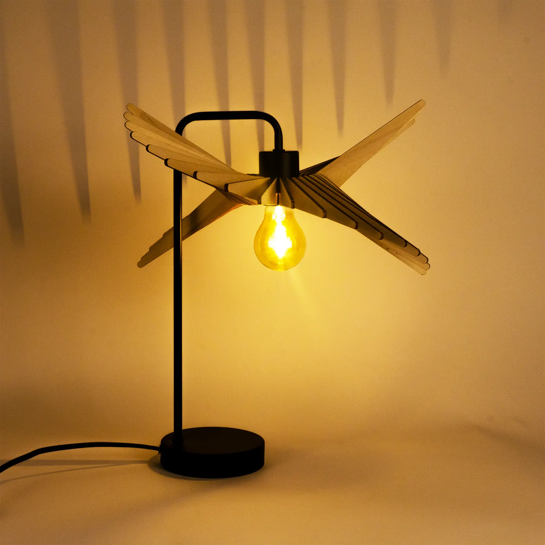 Alba Table Lamp Wood 38cm