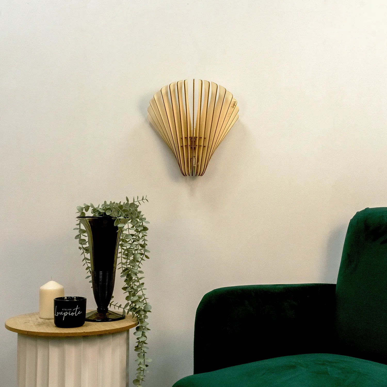 Aqua Wall lamp Wood