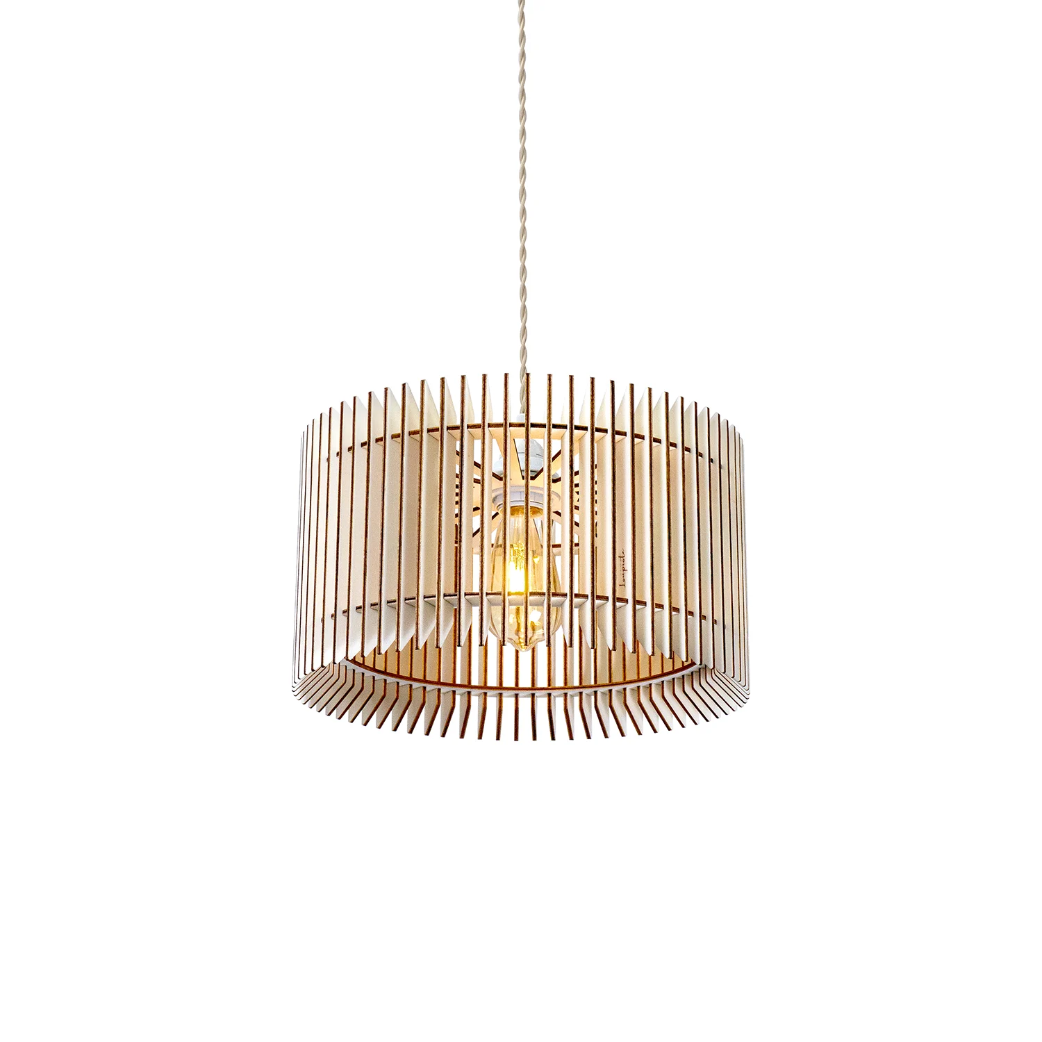 Apollon Pendant Lamp Wood 34cm