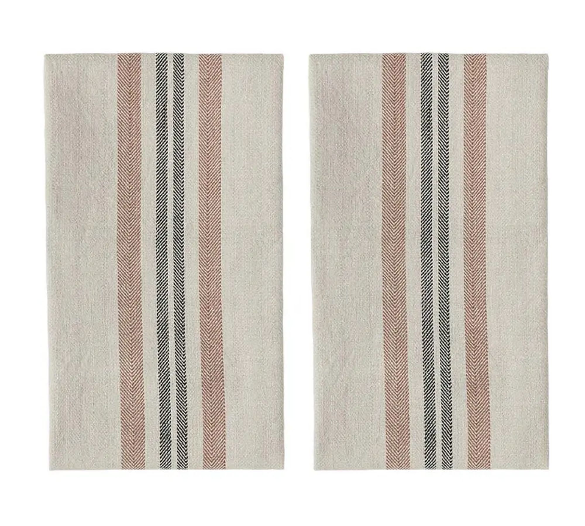 2x Linu Dish towel Organic cotton Beige
