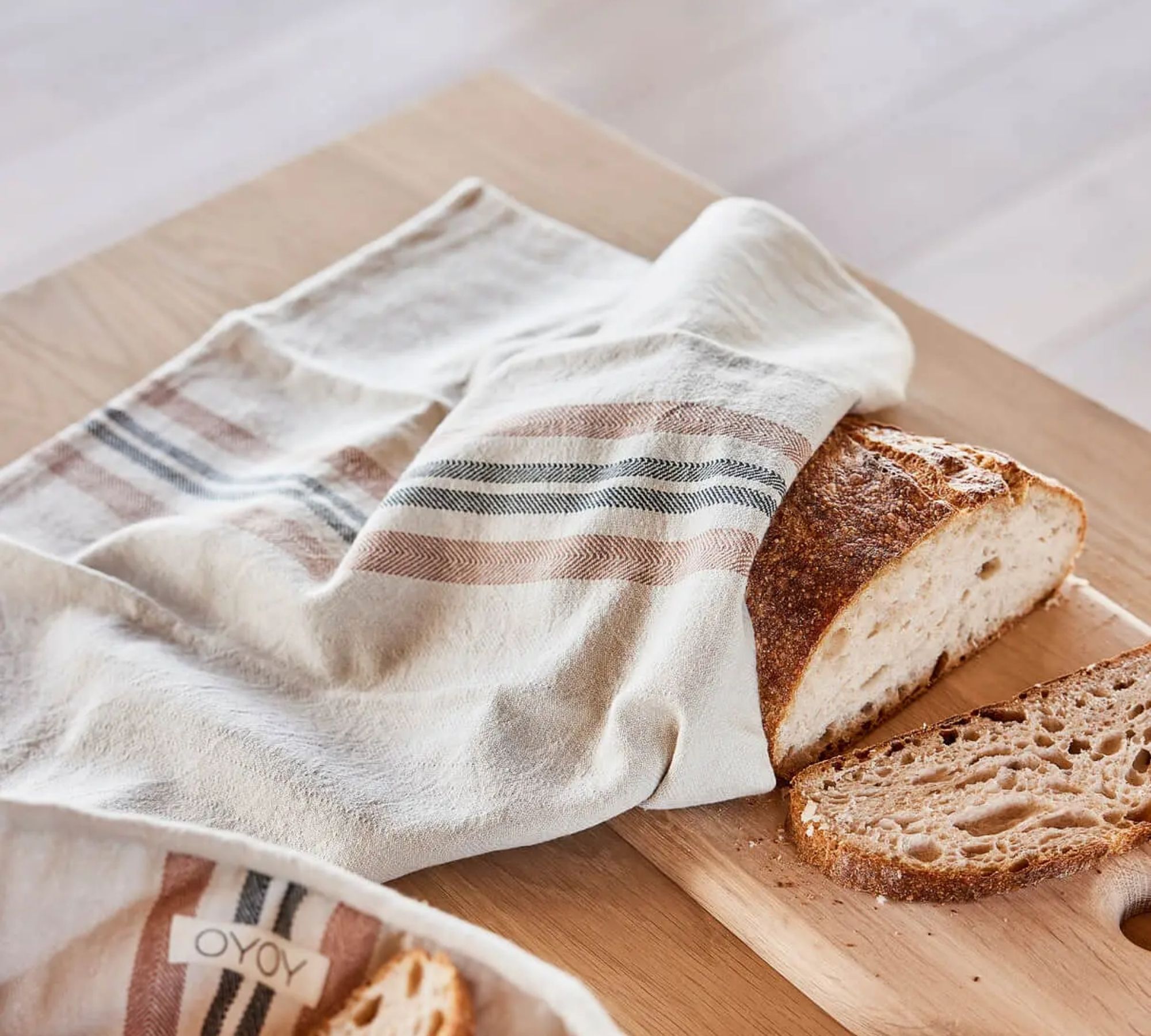 2x Linu Dish towel Organic cotton Beige