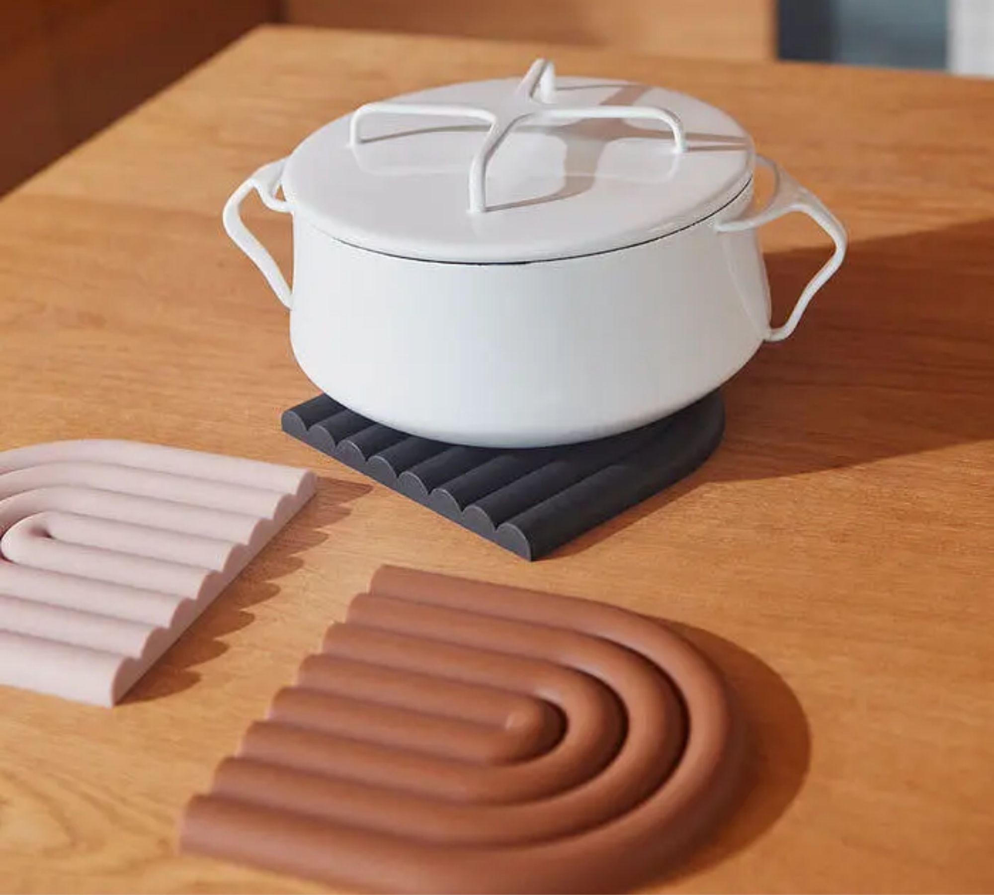 Rainbow Trivet Untersetzer Silikon Rosa