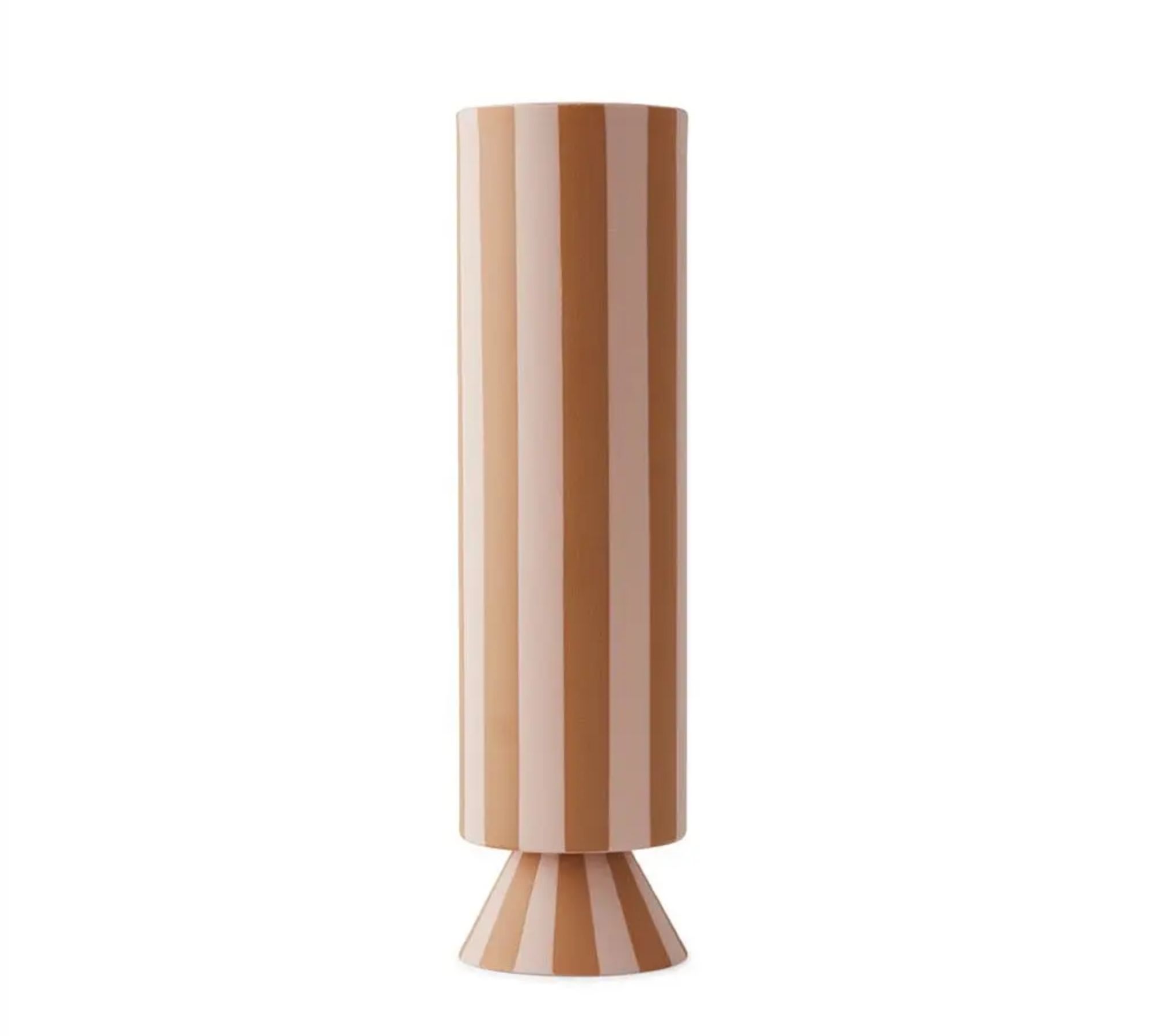 Toppu Vase Hoch Keramik Braun