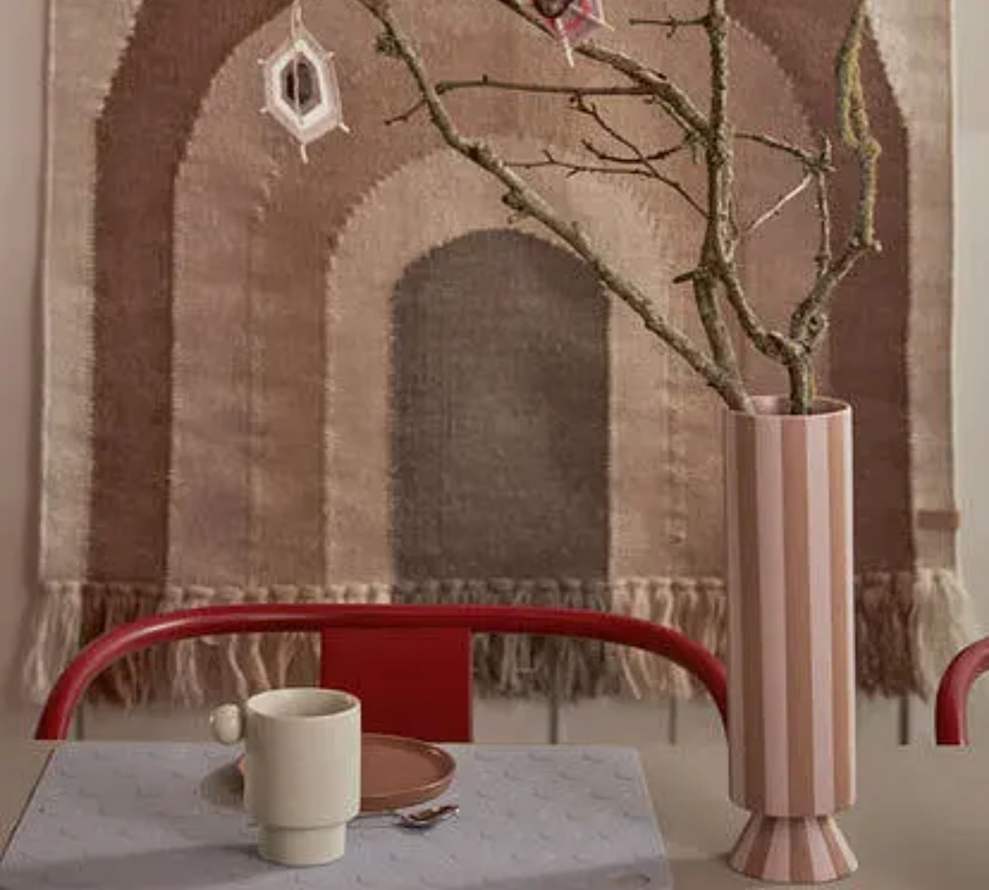 Toppu Vase Hoch Keramik Braun