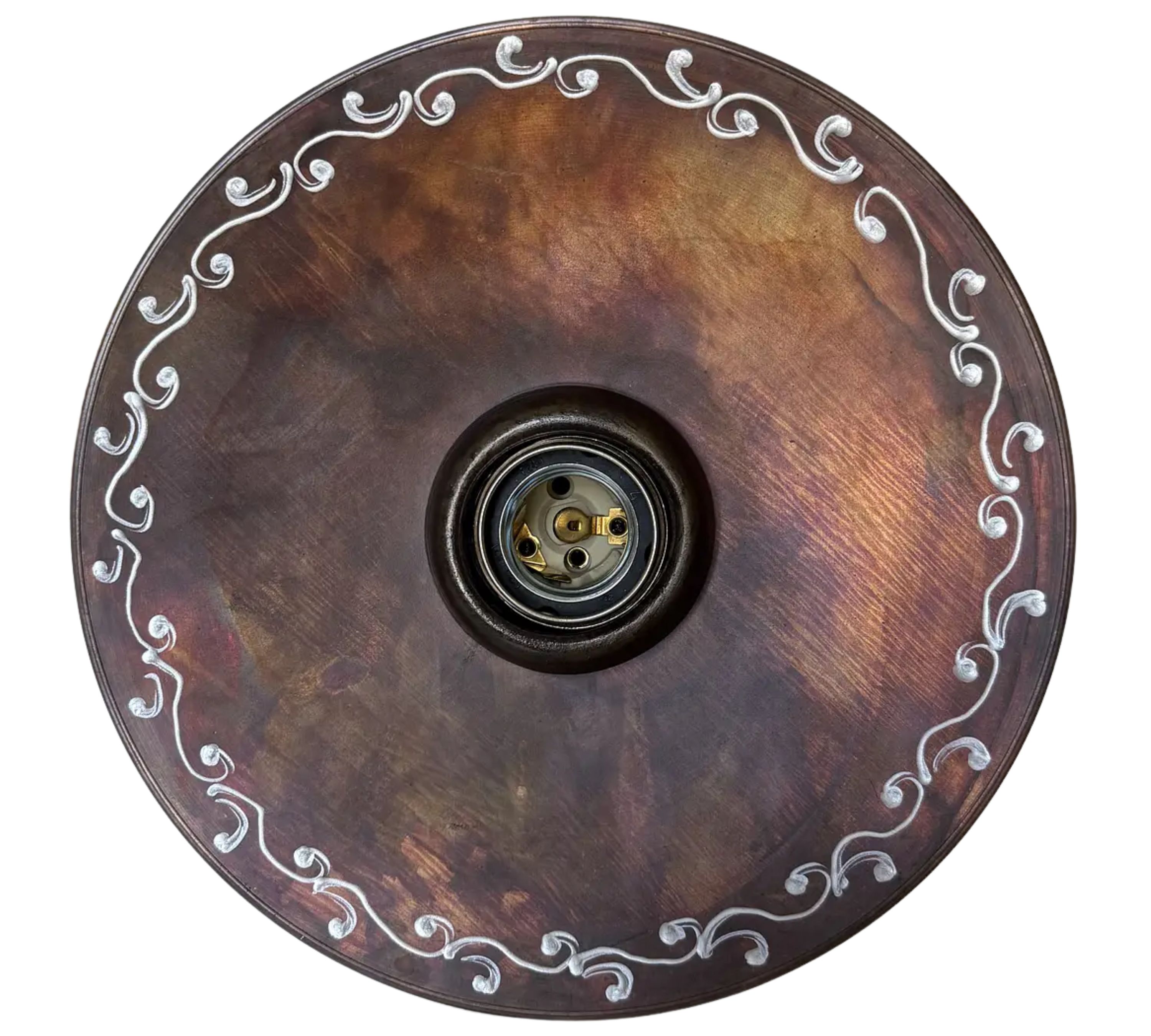 Ceiling lamp Brass Brown