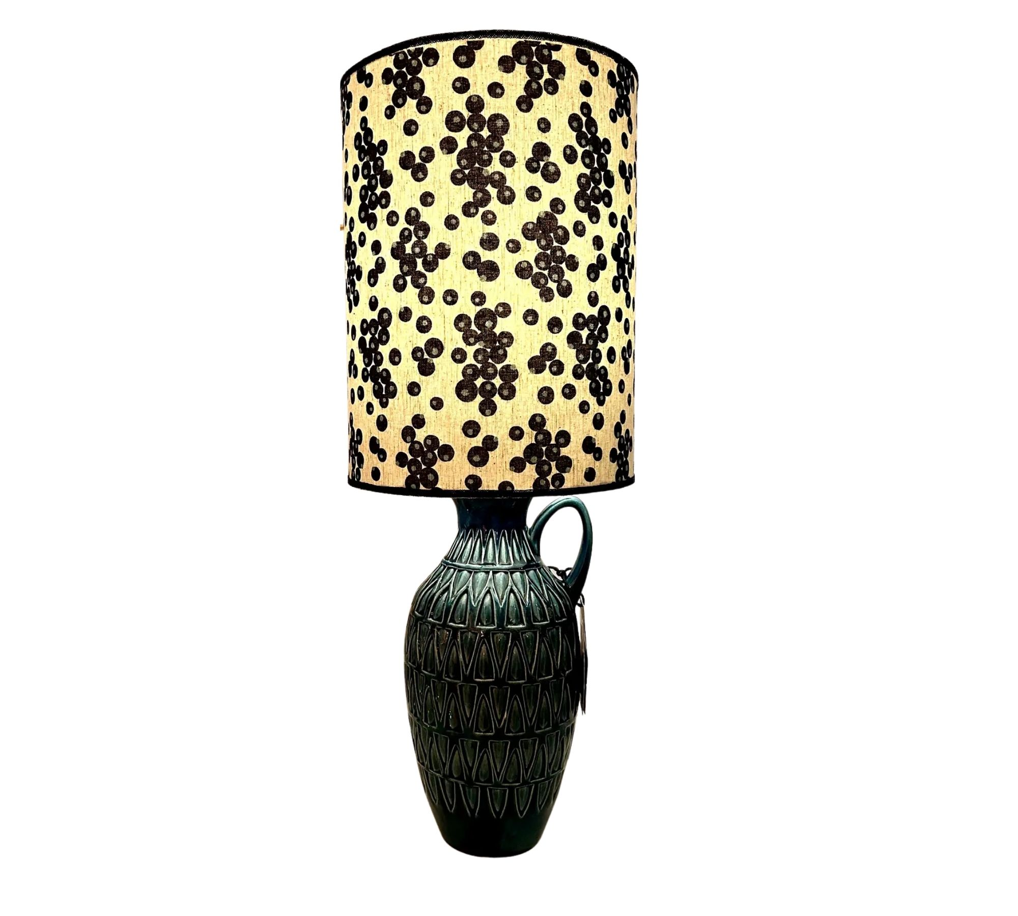 Mid-Century Modern Kabellose Vasenlampe Keramik
