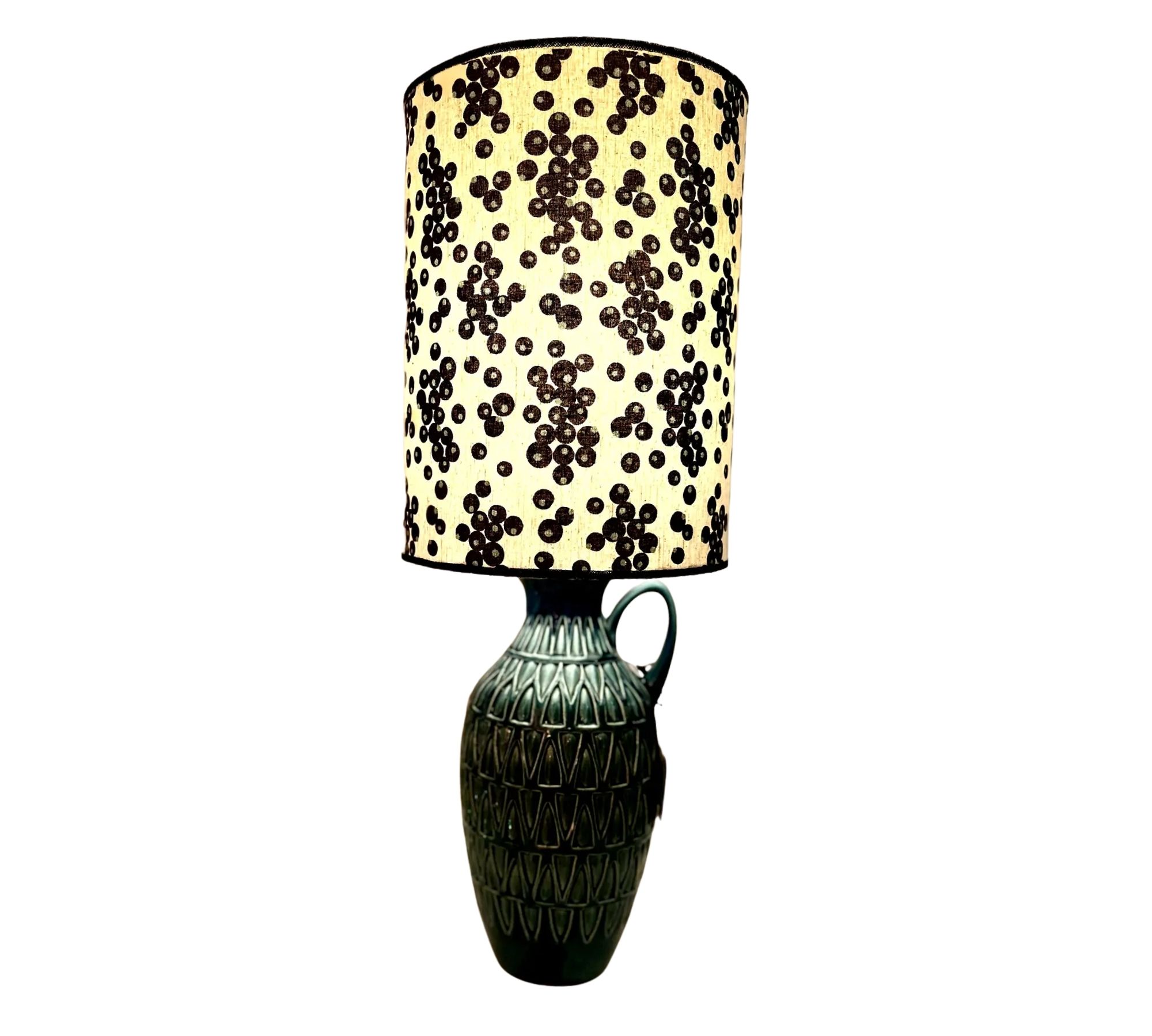 Mid-Century Modern Kabellose Vasenlampe Keramik