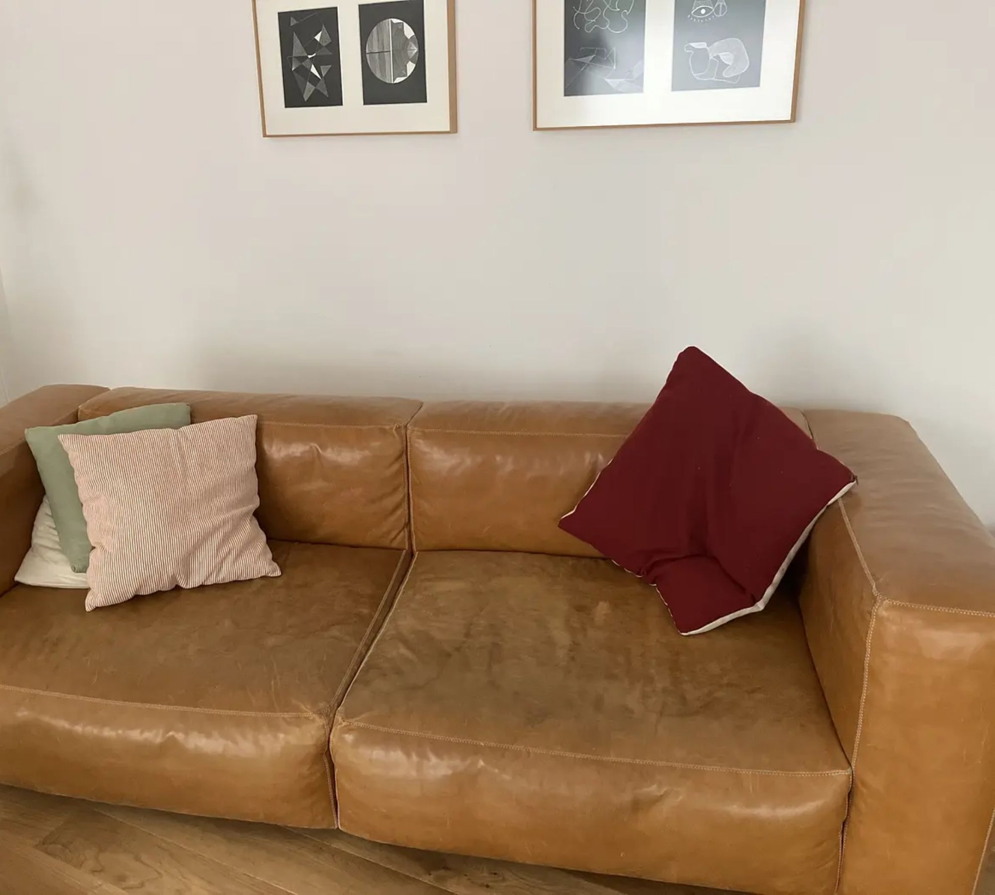 Mags Sofa 2,5-Sitzer Leder Braun