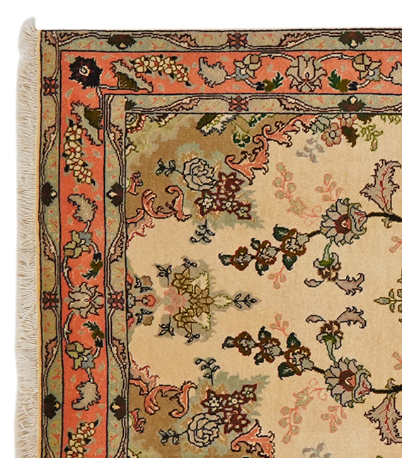Tabriz Teppich Braun
