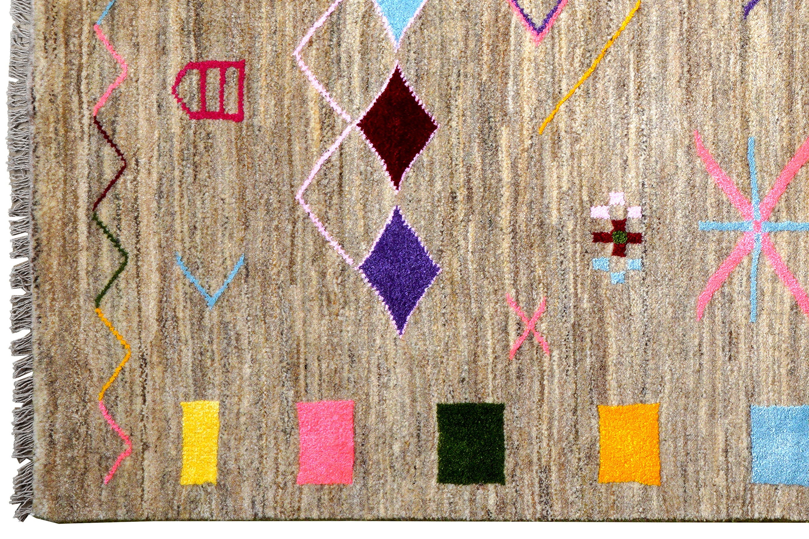 Gabbeh Basi Rug Multicolored