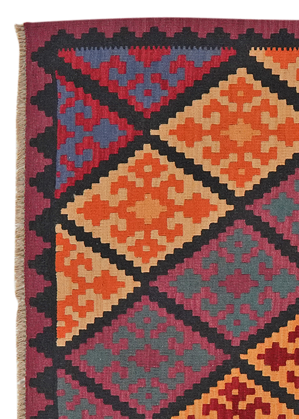 Kilim Gashgai Teppich Mehrfarbig