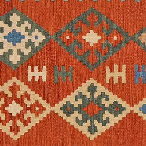 Kelim Gashgai Teppich Wolle Mehrfarbig