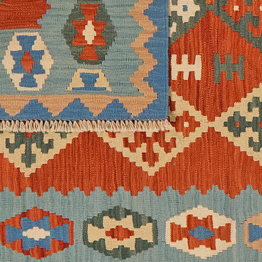 Kelim Gashgai Teppich Wolle Mehrfarbig