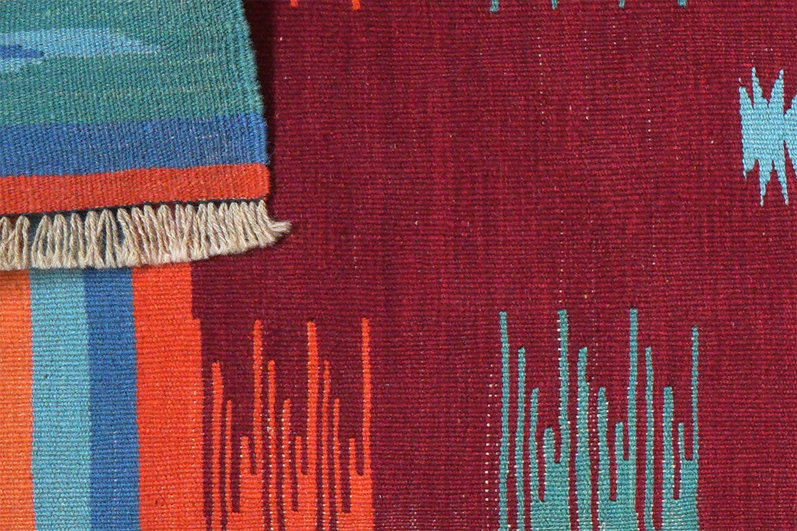 Kelim Gashgai Carpet Wool Multicolored