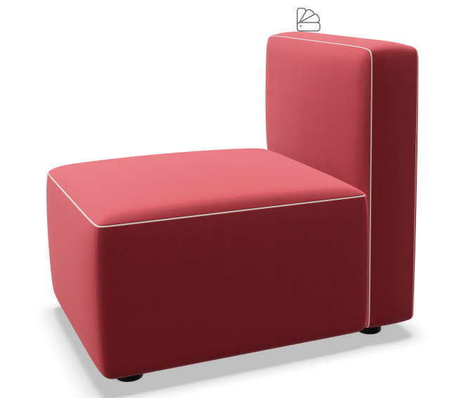 Dado SF0301 Sofa Module 1-Seater Red