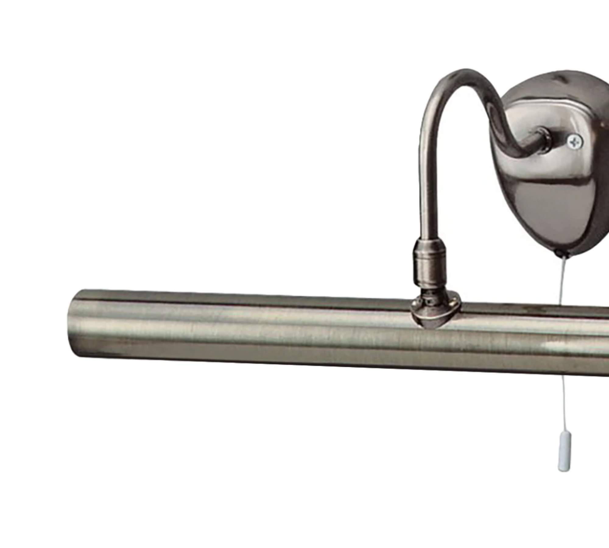 2-Flammige Wandleuchte Stahl Messing