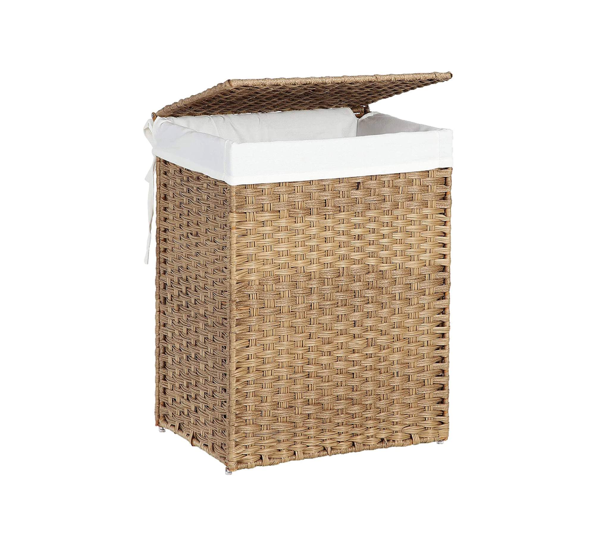 Wäschesammler Eisen Kunststoff Beige