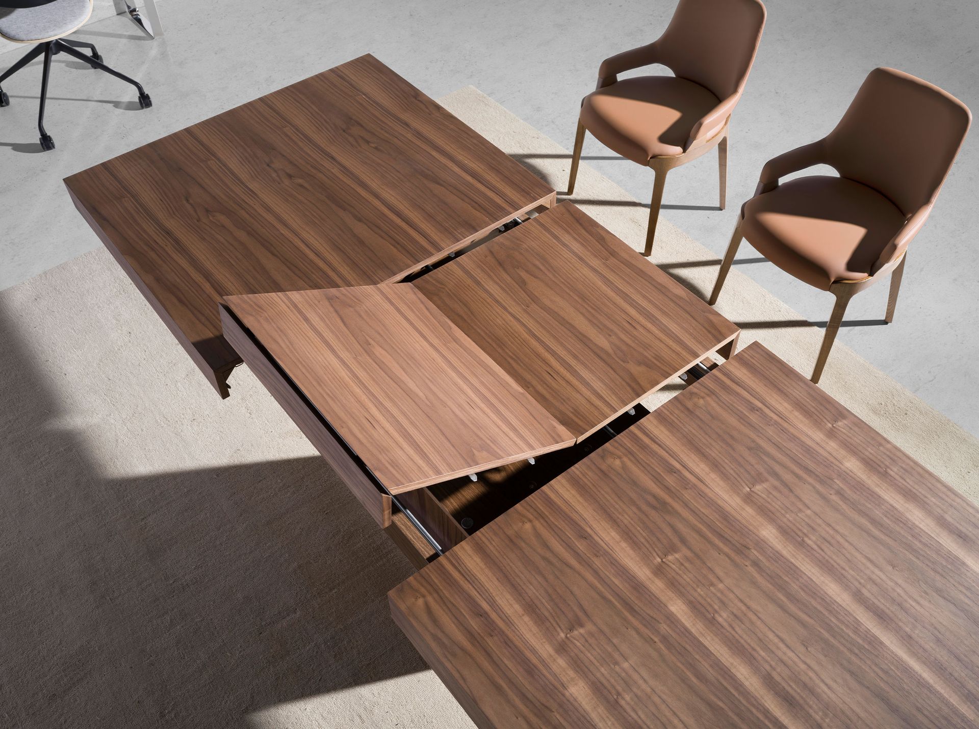 Dining Table Extendable Brown 240 cm