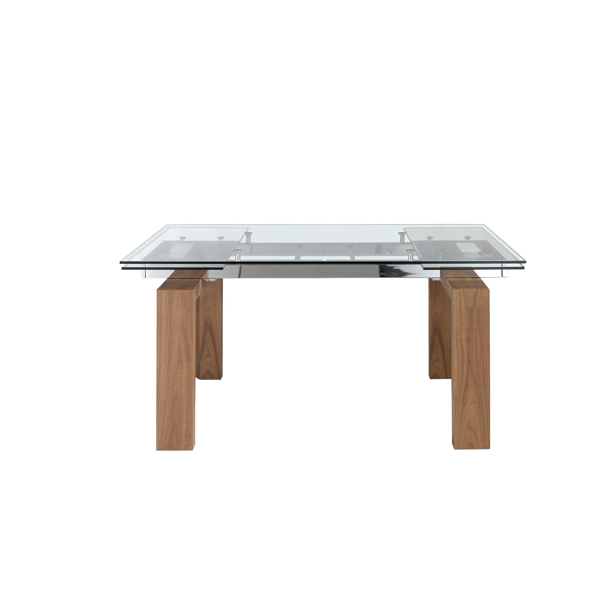 Dining table glass brown
