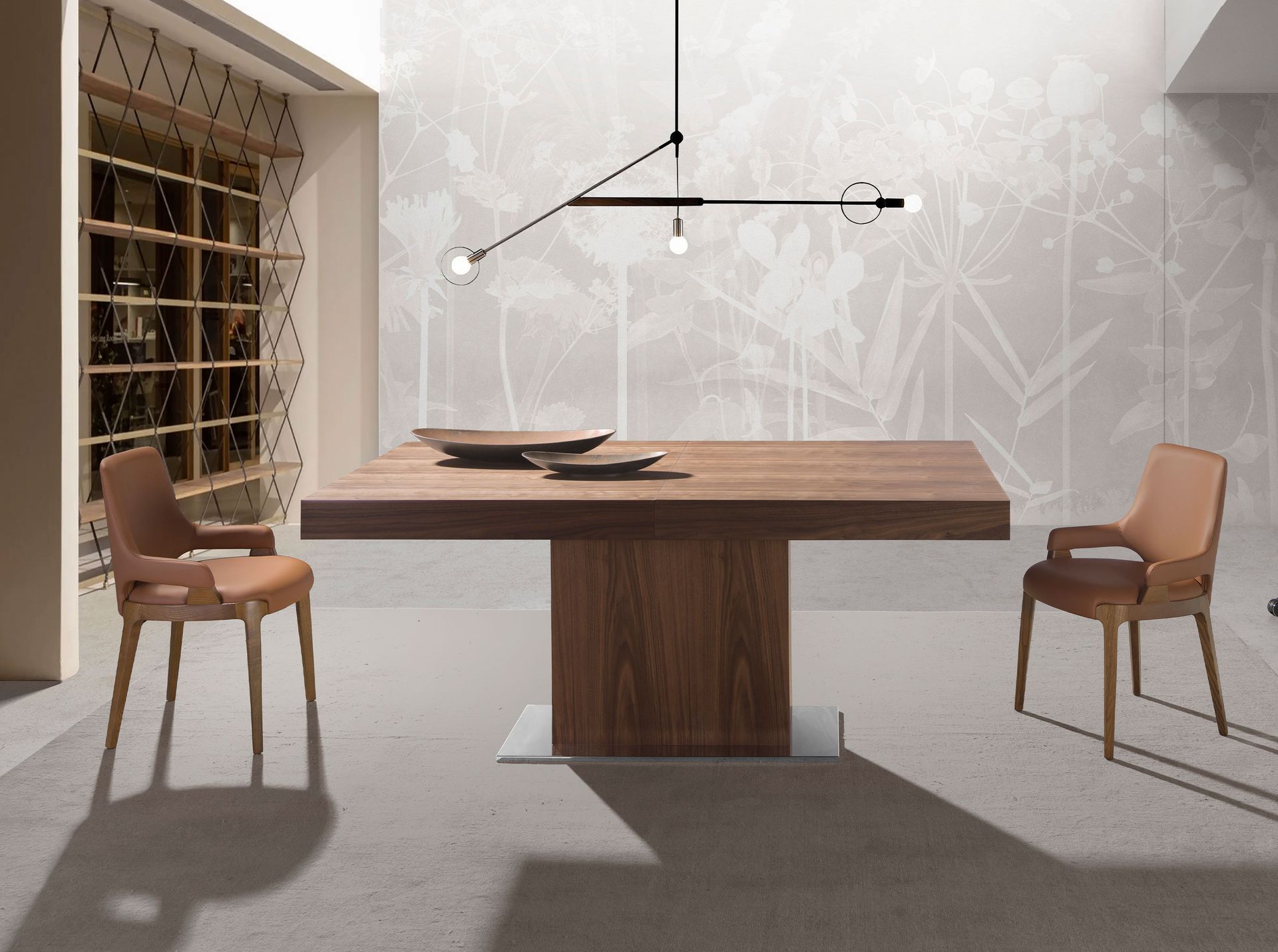 Dining Table Extendable Brown 240 cm