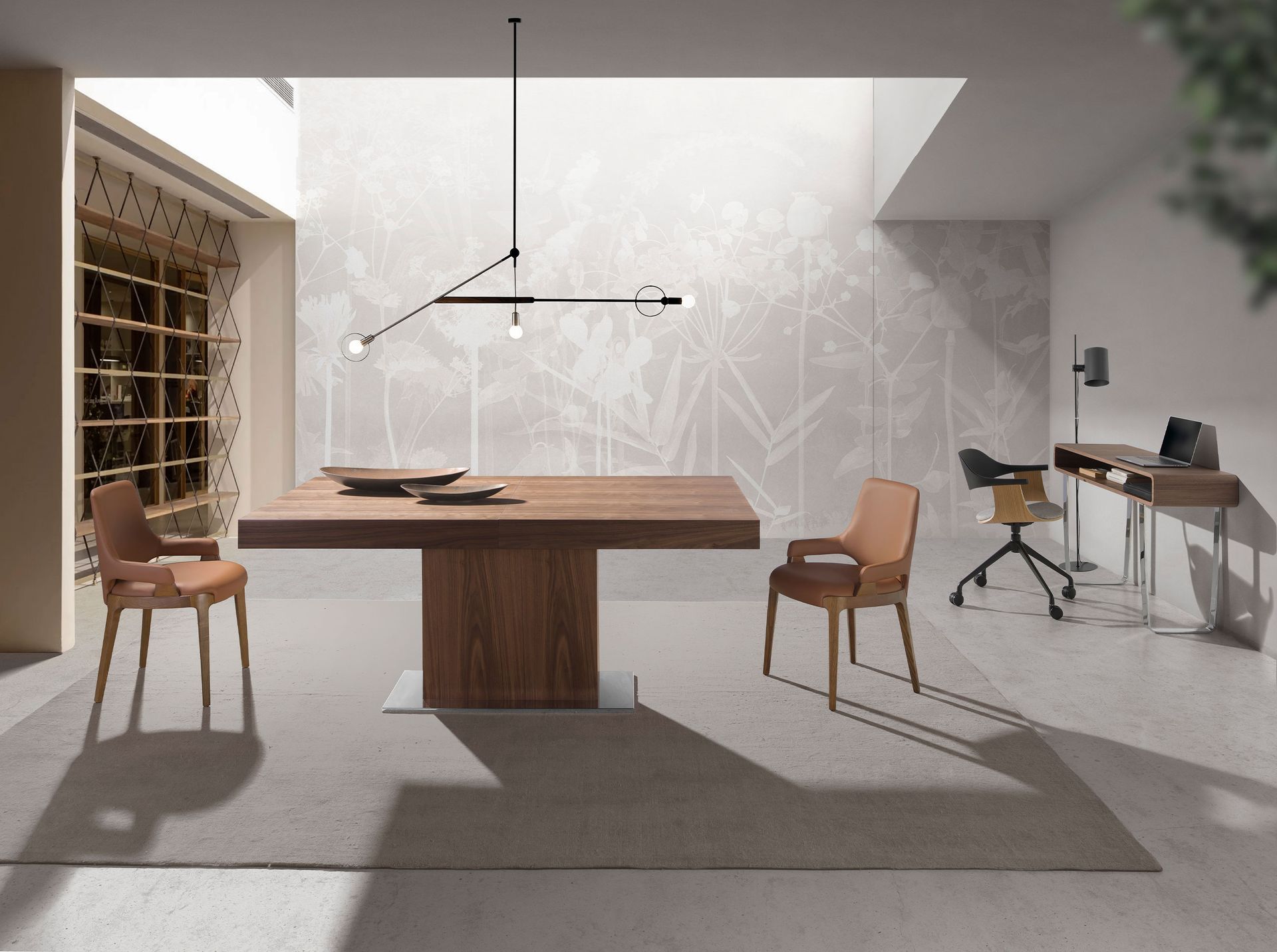 Dining Table Extendable Brown 240 cm