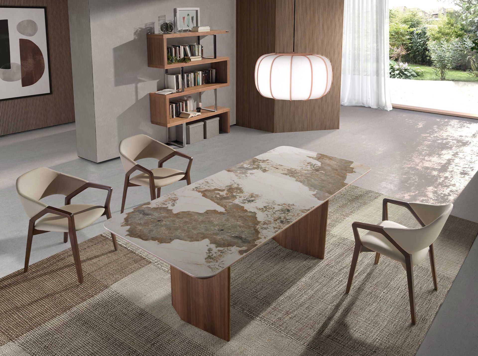 3079 Walnut veneer Steel