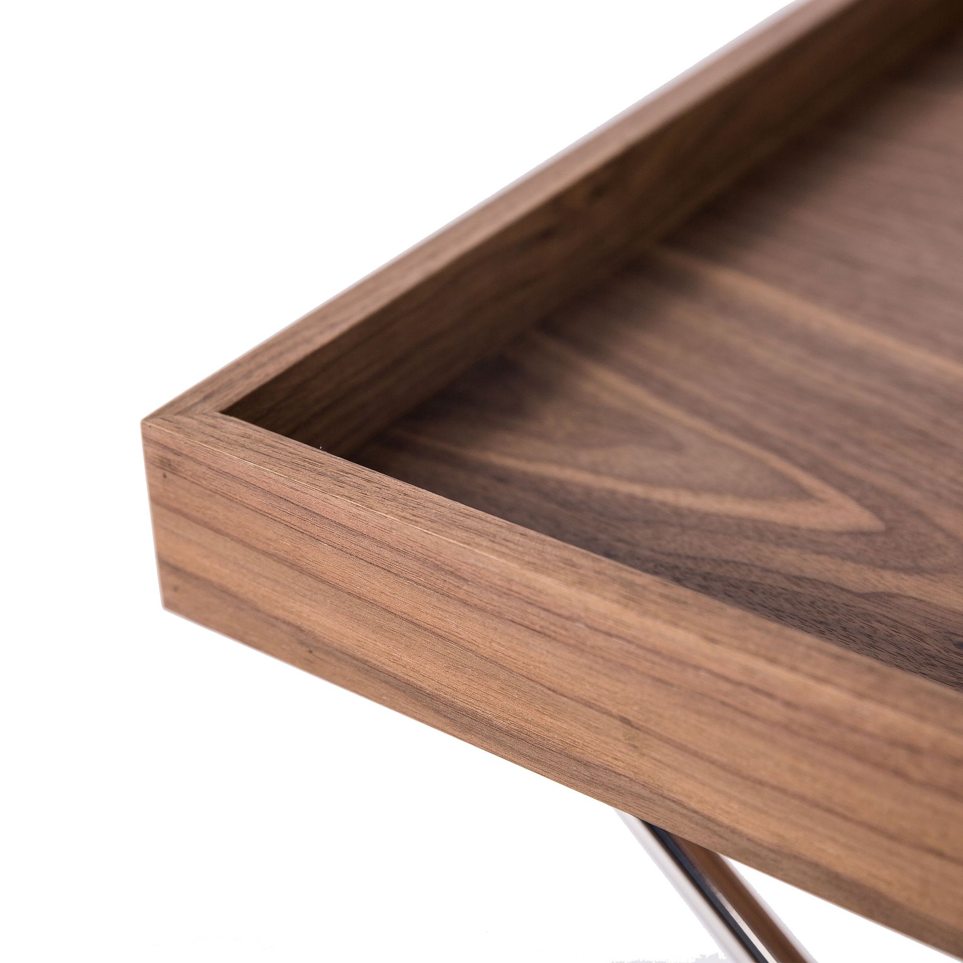 Rectangular side table brown
