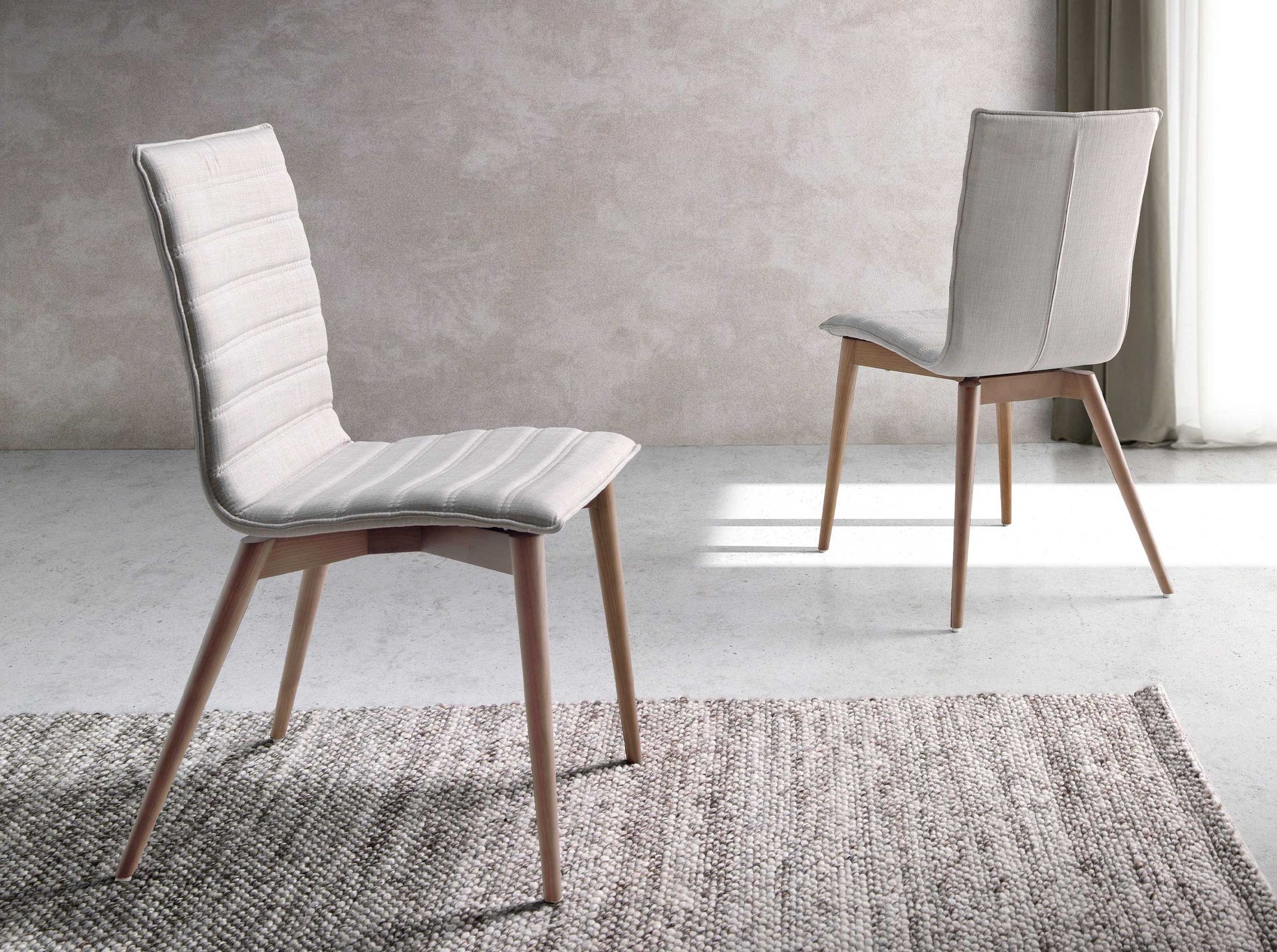 Sedia da pranzo legno grigio