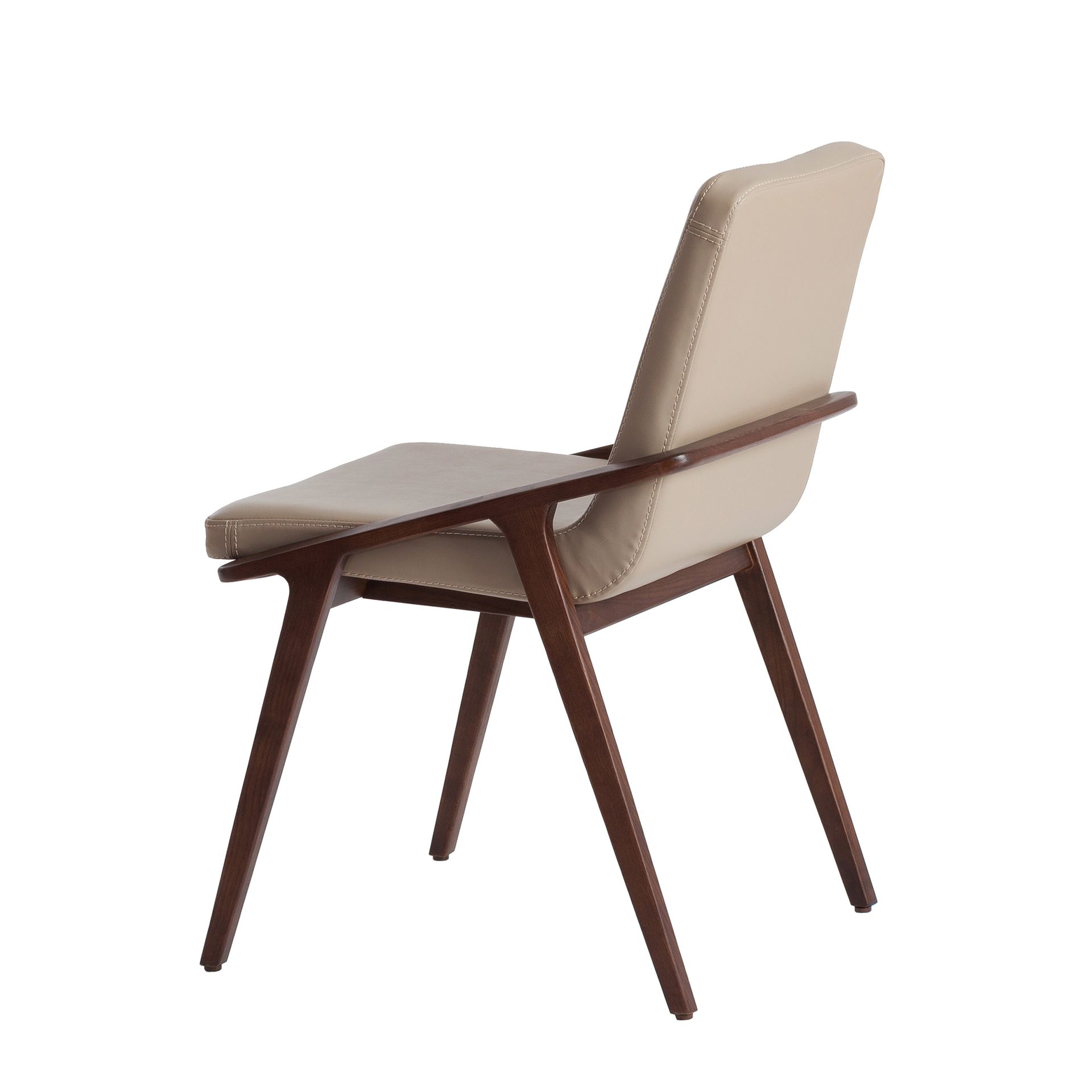Esszimmerstuhl Kunstleder Beige