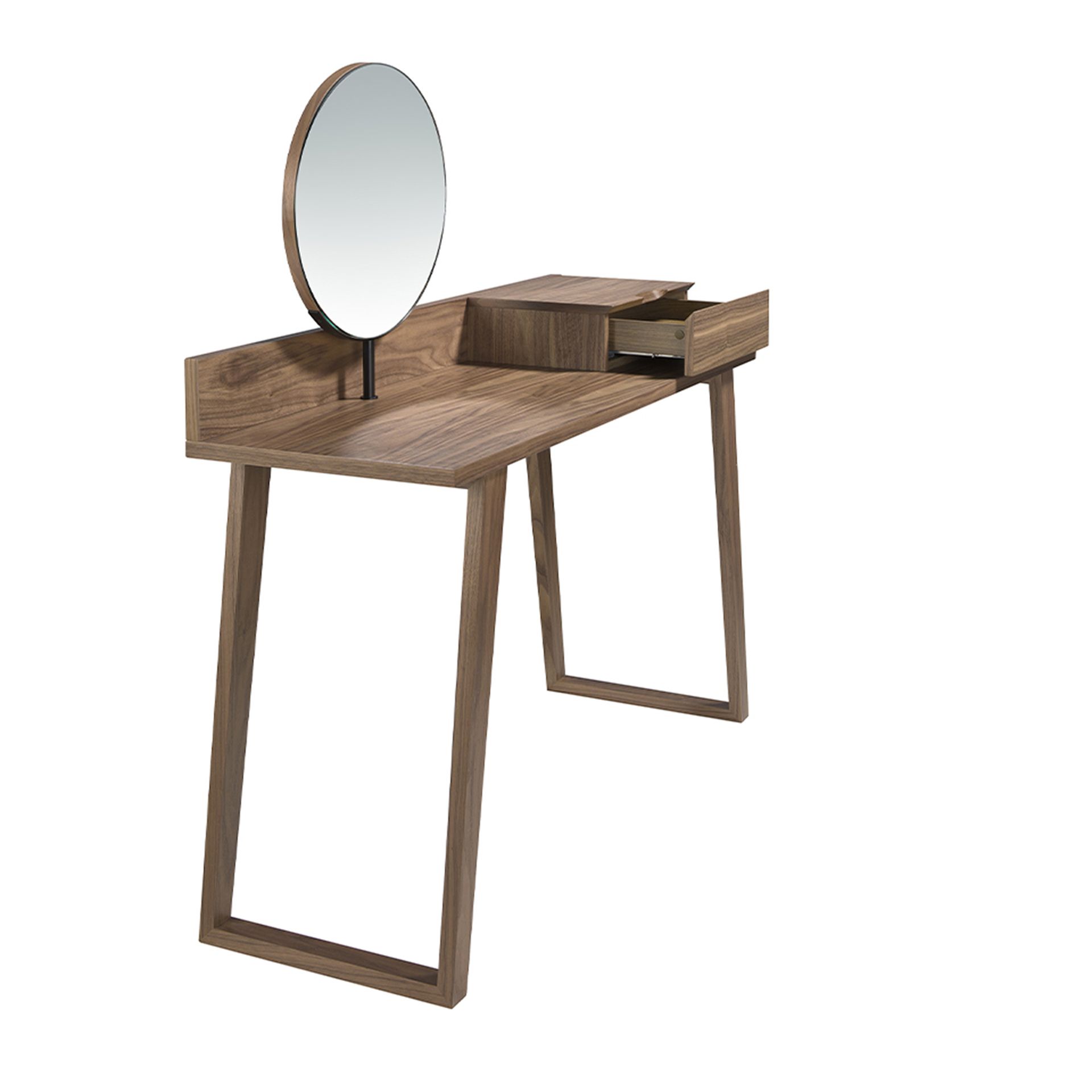 7000 Dressing table with mirror Walnut veneer
