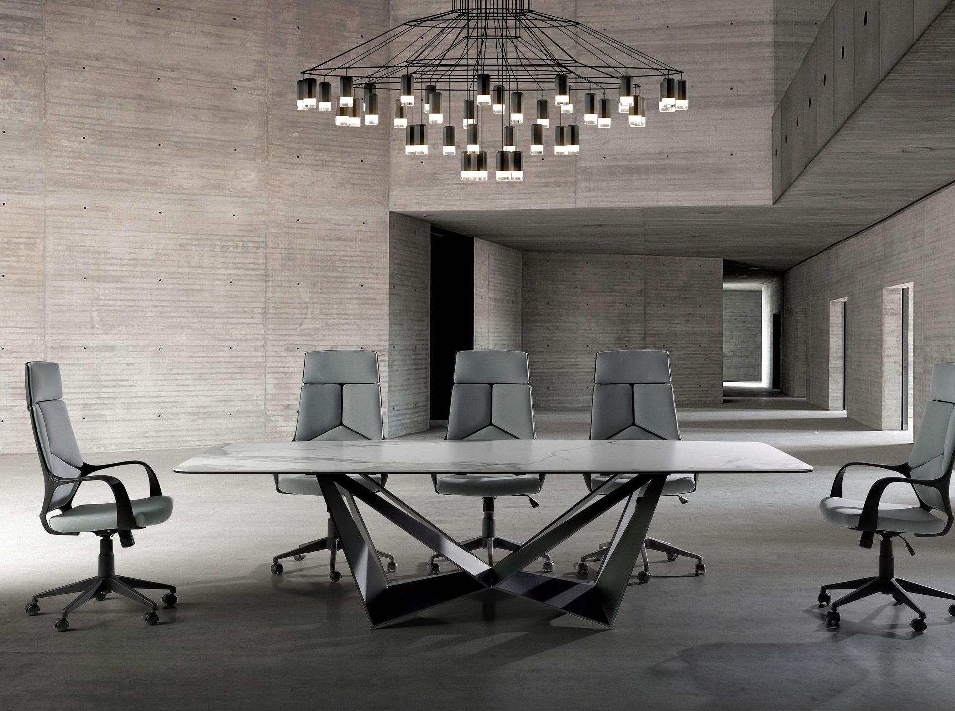 Office chair Swivel Gray