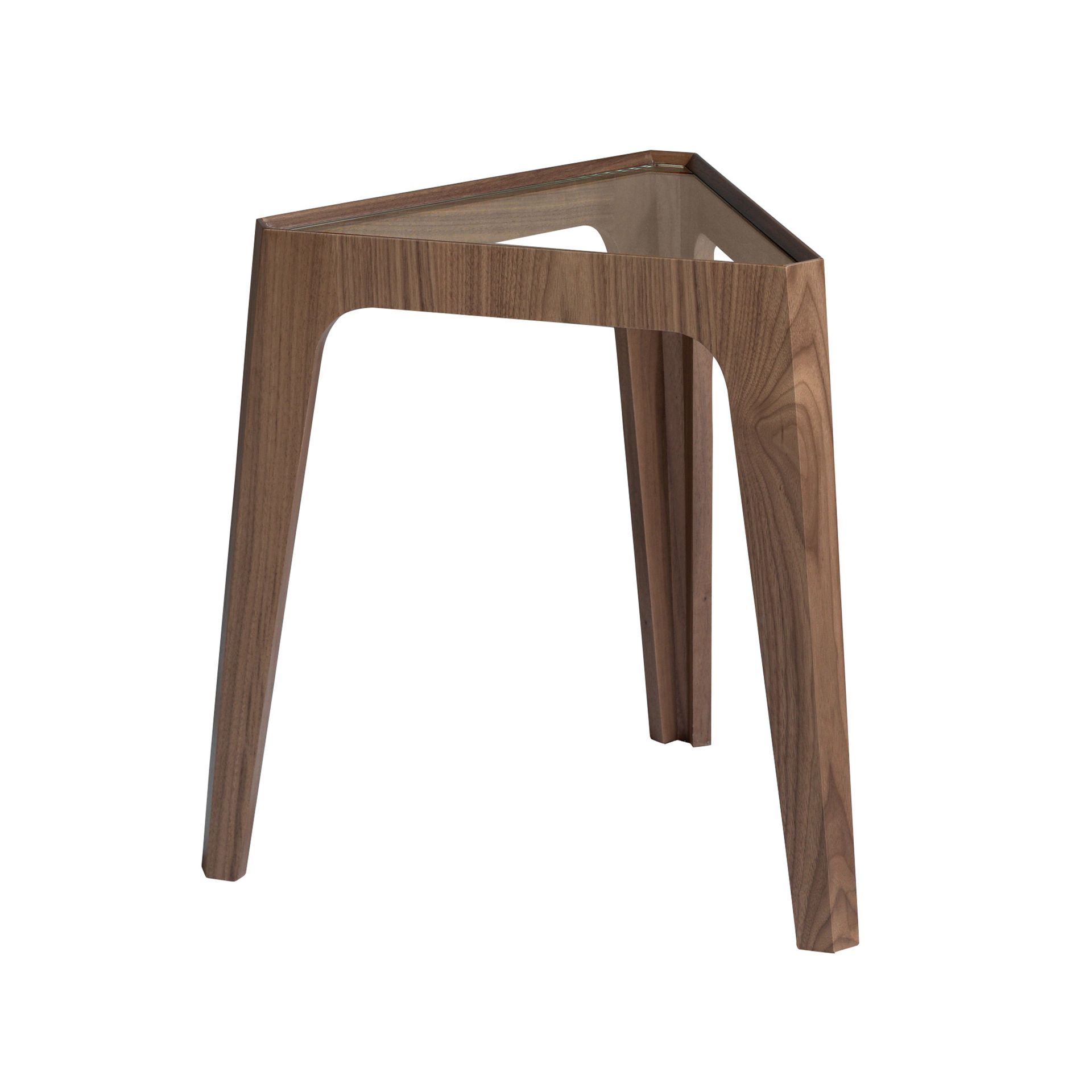 Side table glass brown