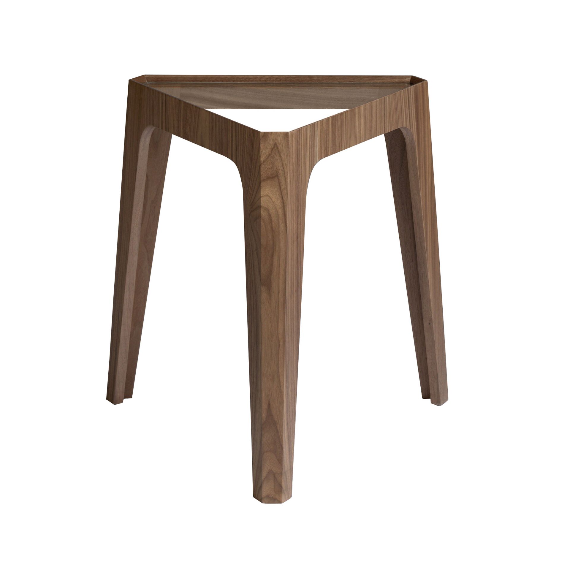Side table glass brown