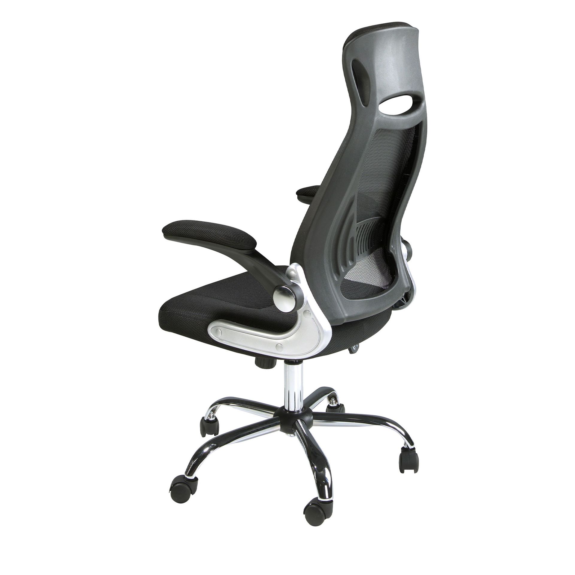 Bürostuhl 4140 Verstellbar Ergonomisch Mesh-Stoff Schwarz