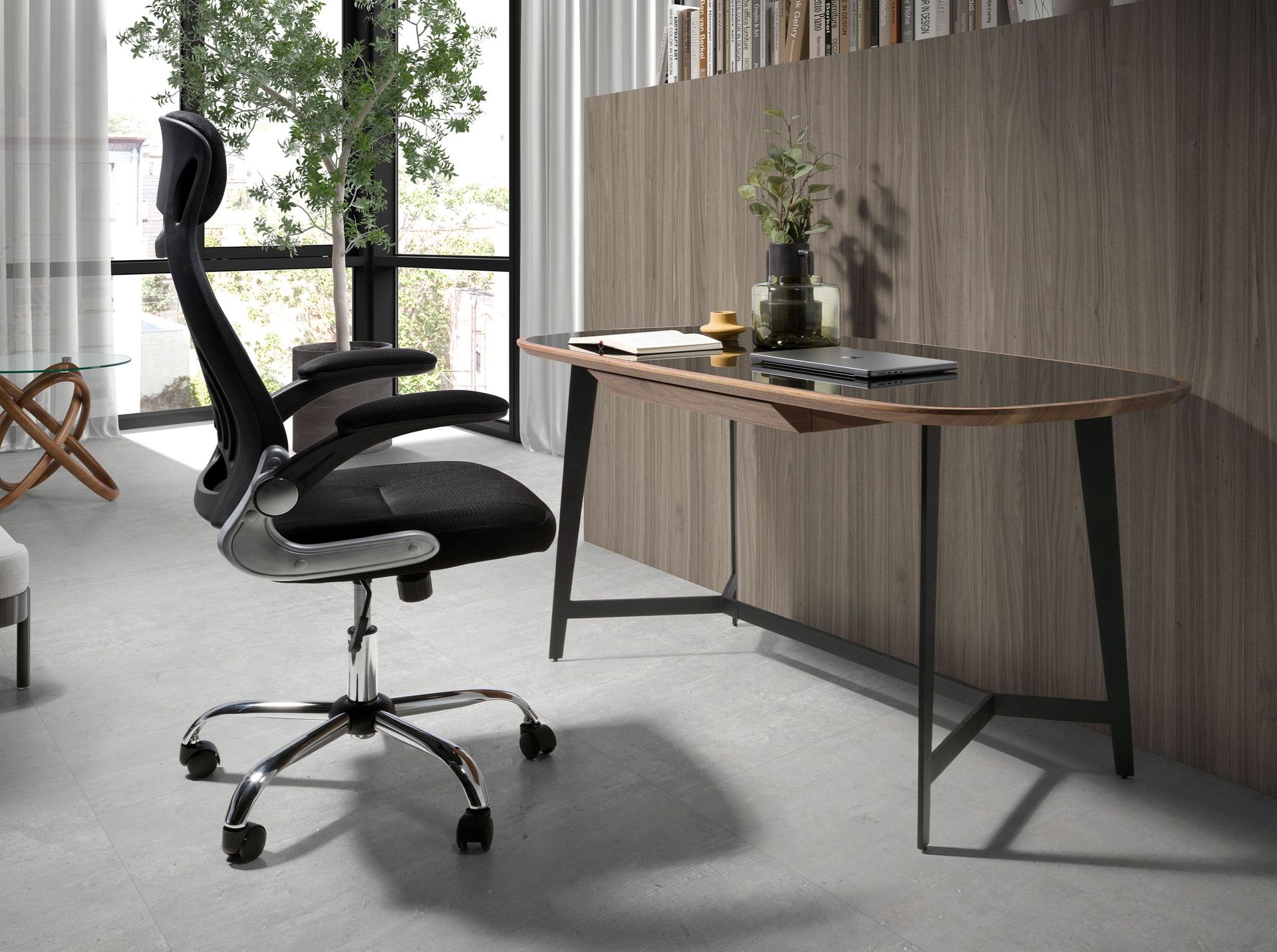 Office chair 4140 Adjustable Ergonomic Mesh fabric Black